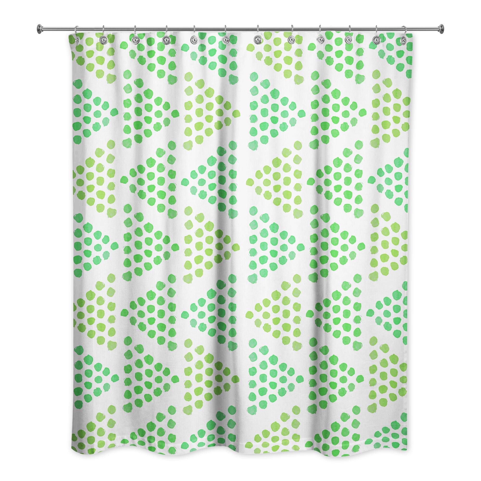 Dotted Triangle Shower Curtain
