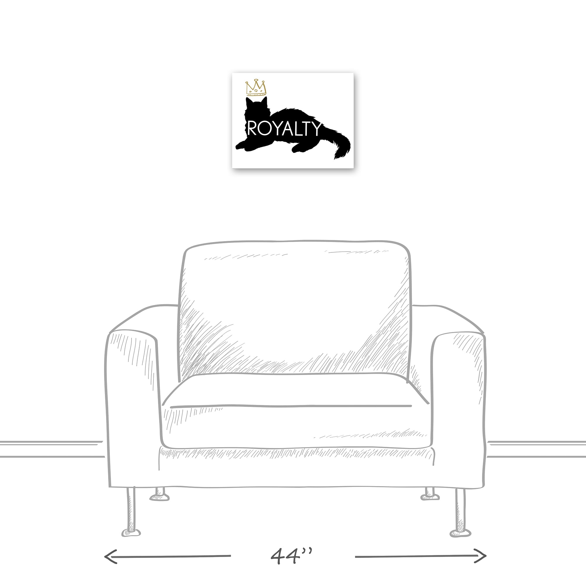 Royalty Cat Canvas Wall Art