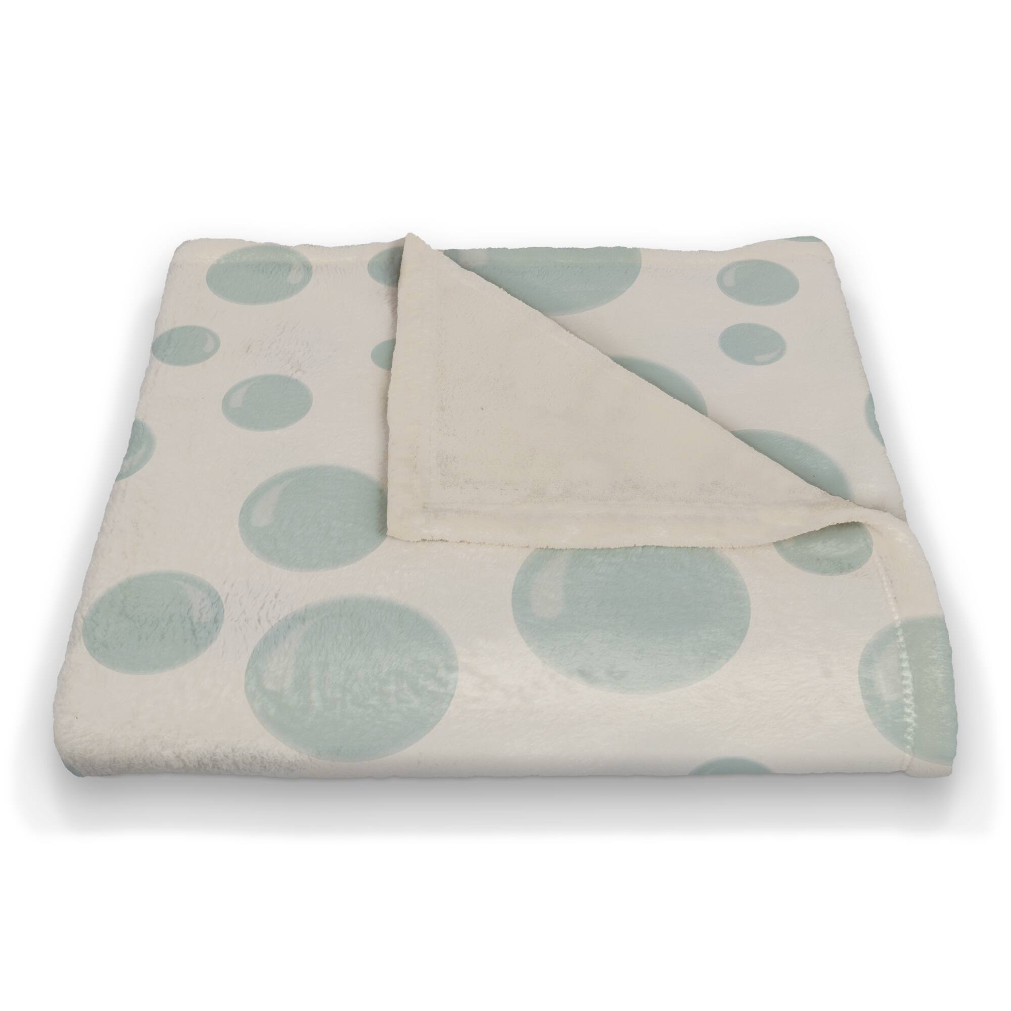 Bubbles All Over Coral Fleece Blanket