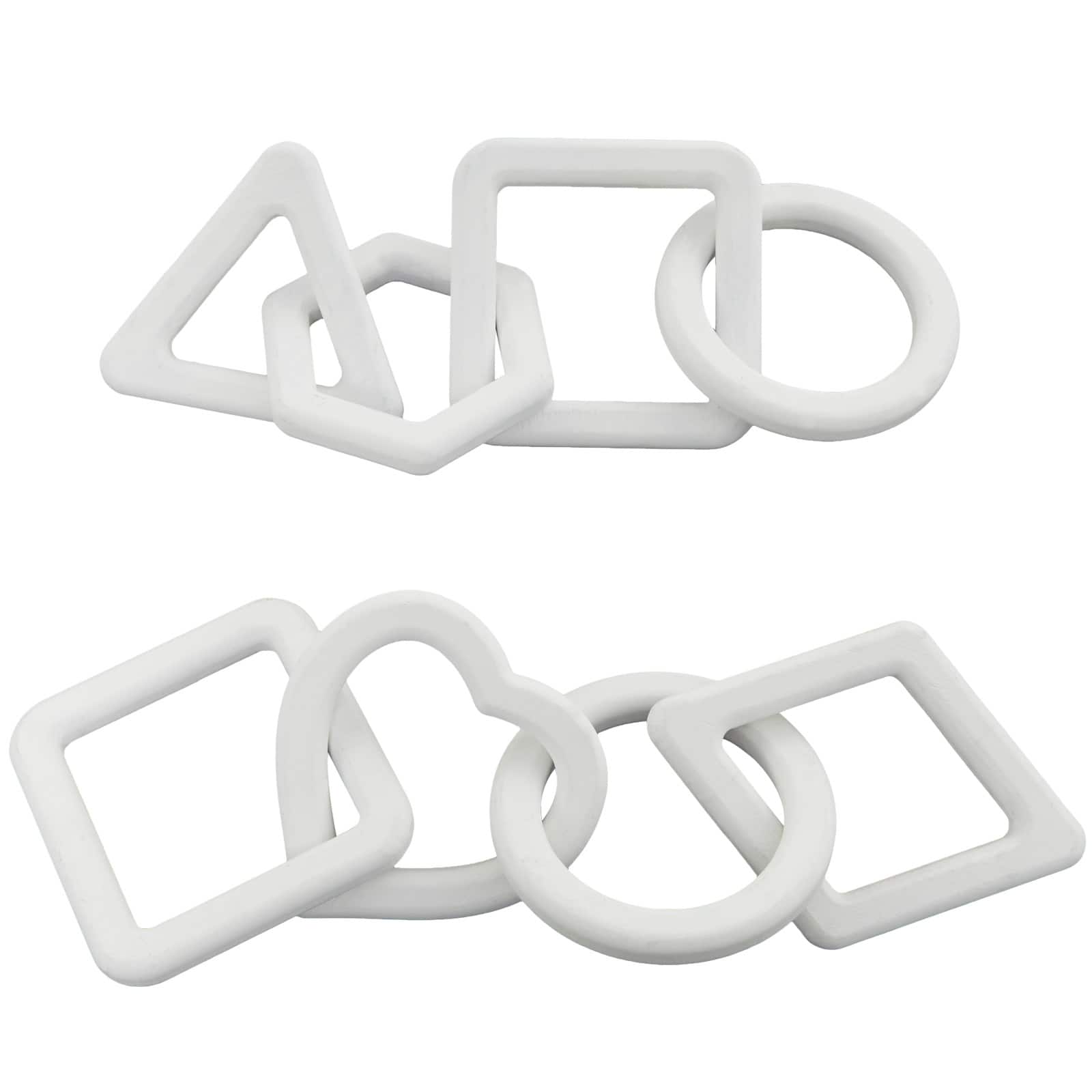 CosmoLiving by Cosmopolitan 15" White Chain Sculpture Set