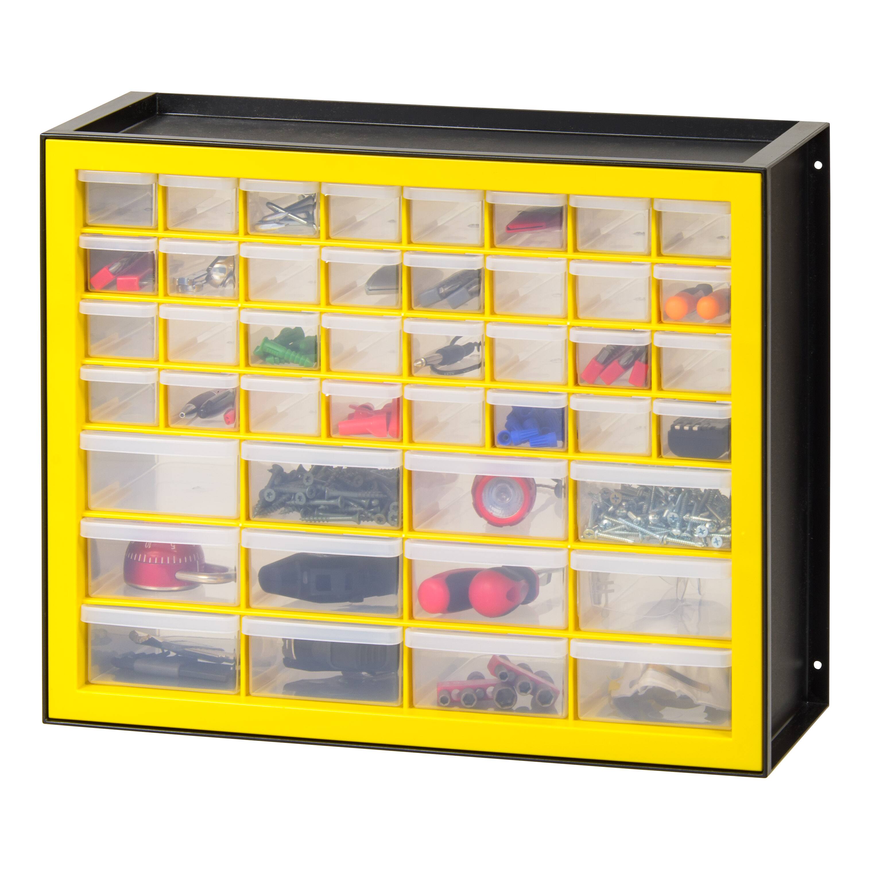 IRIS® Yellow & Black -Drawer Parts Cabinet