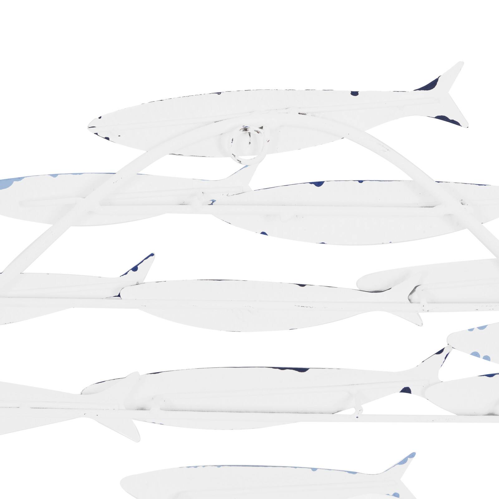 Blue Metal Coastal Wall Decor, 27" x 22"