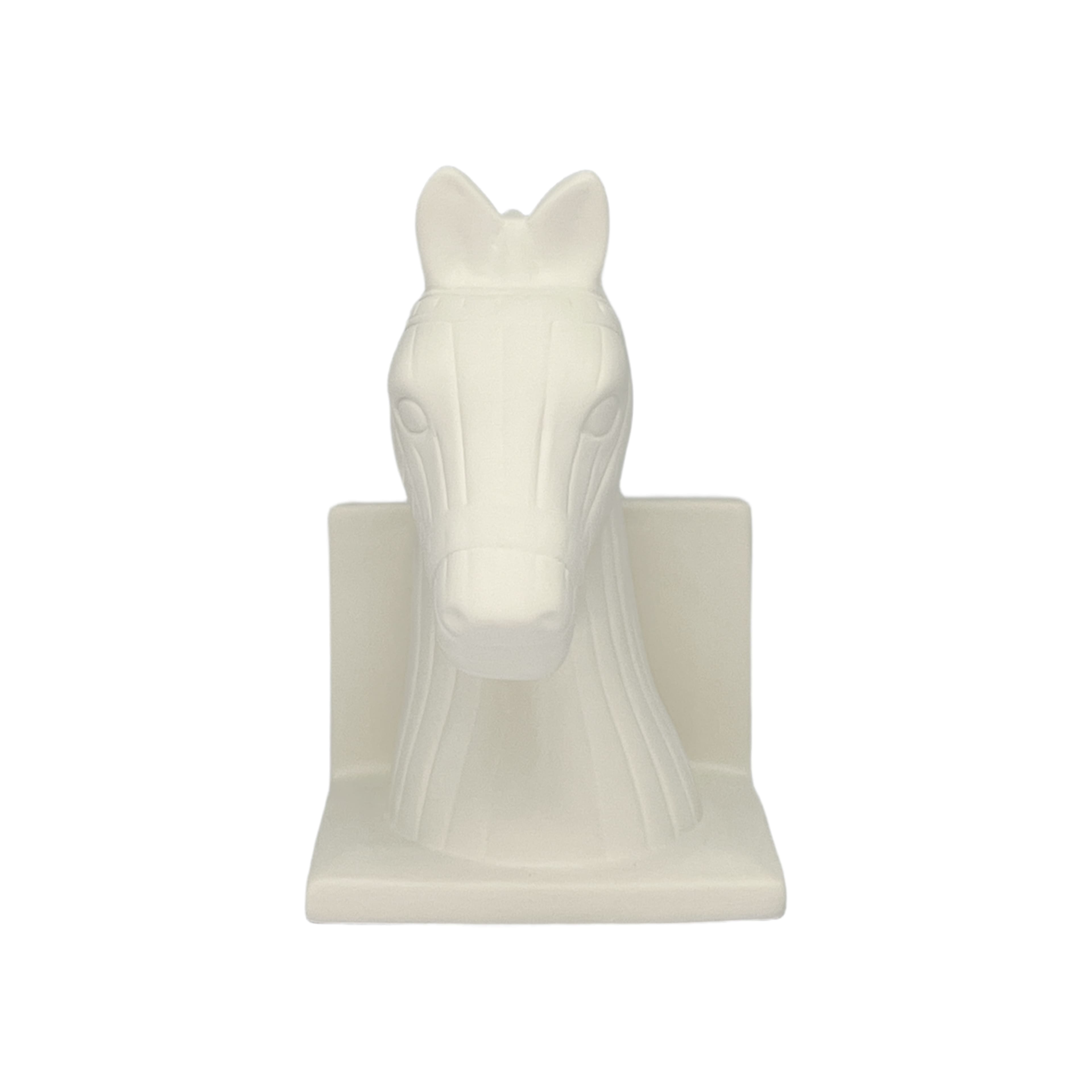 Jonathan Adler x Michaels 7" DIY Ceramic Trojan Horse Book End Set