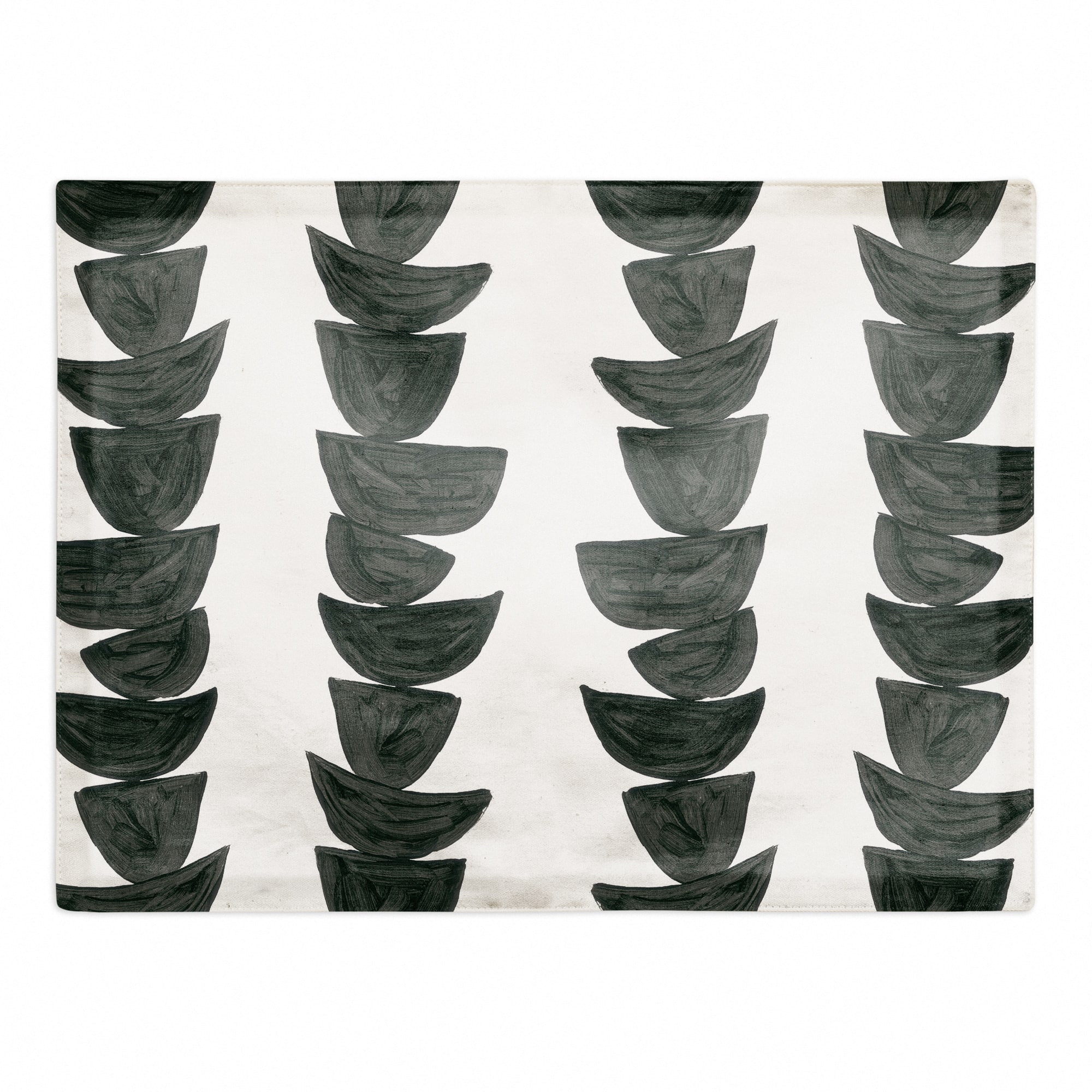 Monochromatic Stacked Bowls Cotton Twill Placemat