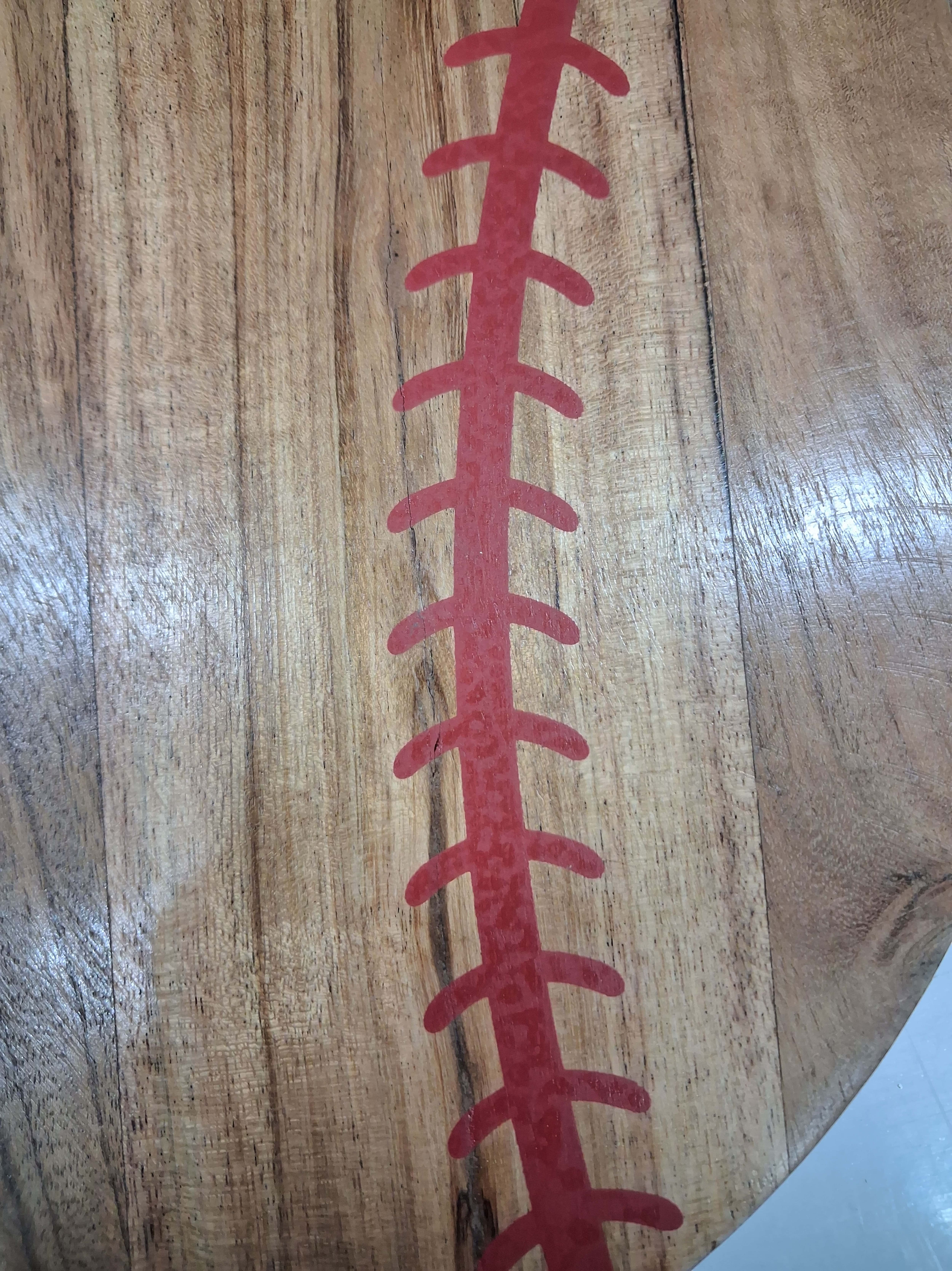 12" Baseball Wood Cheese Board by Celebrate It™