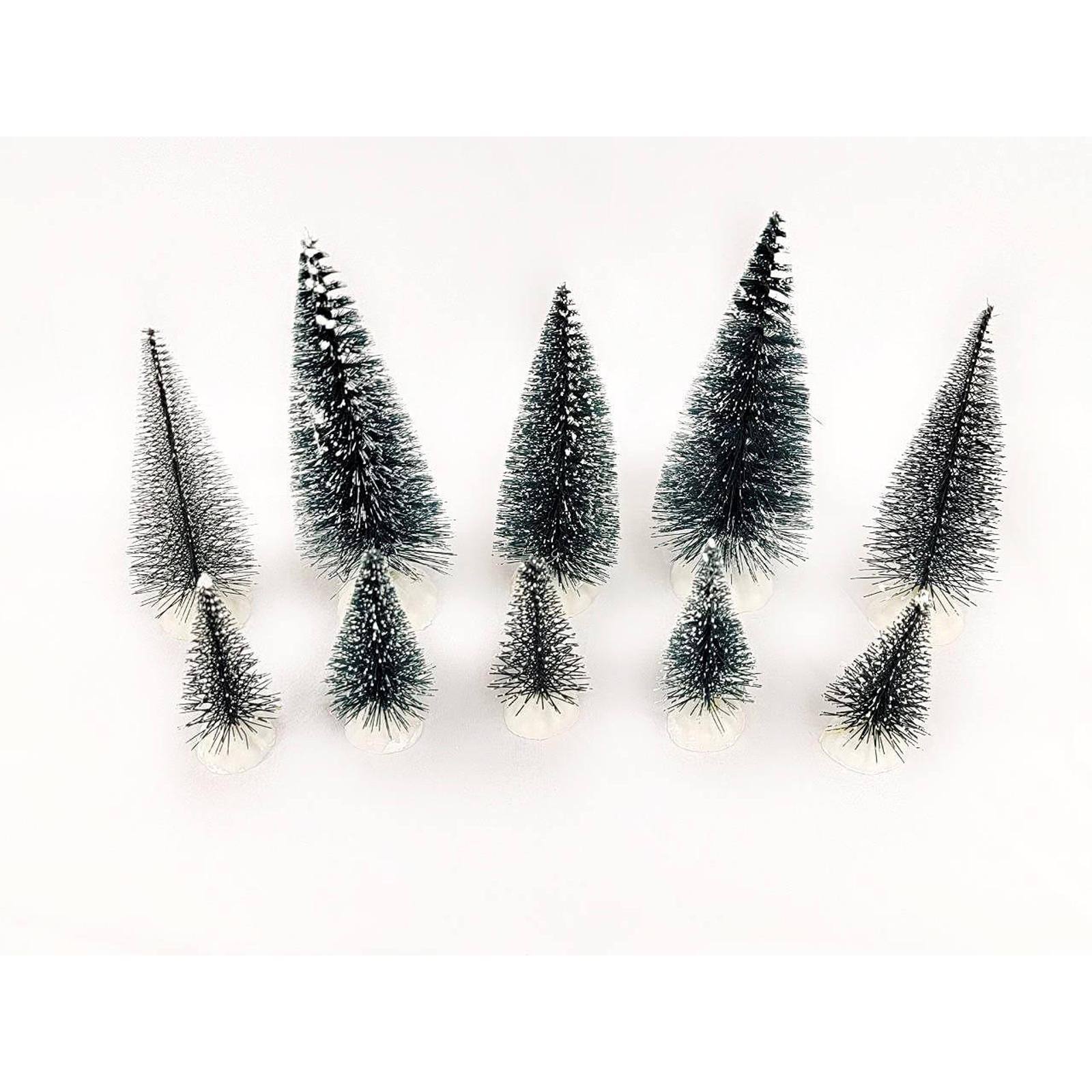 Wizardi Unlit Miniature Pine Artificial Christmas Tree Set