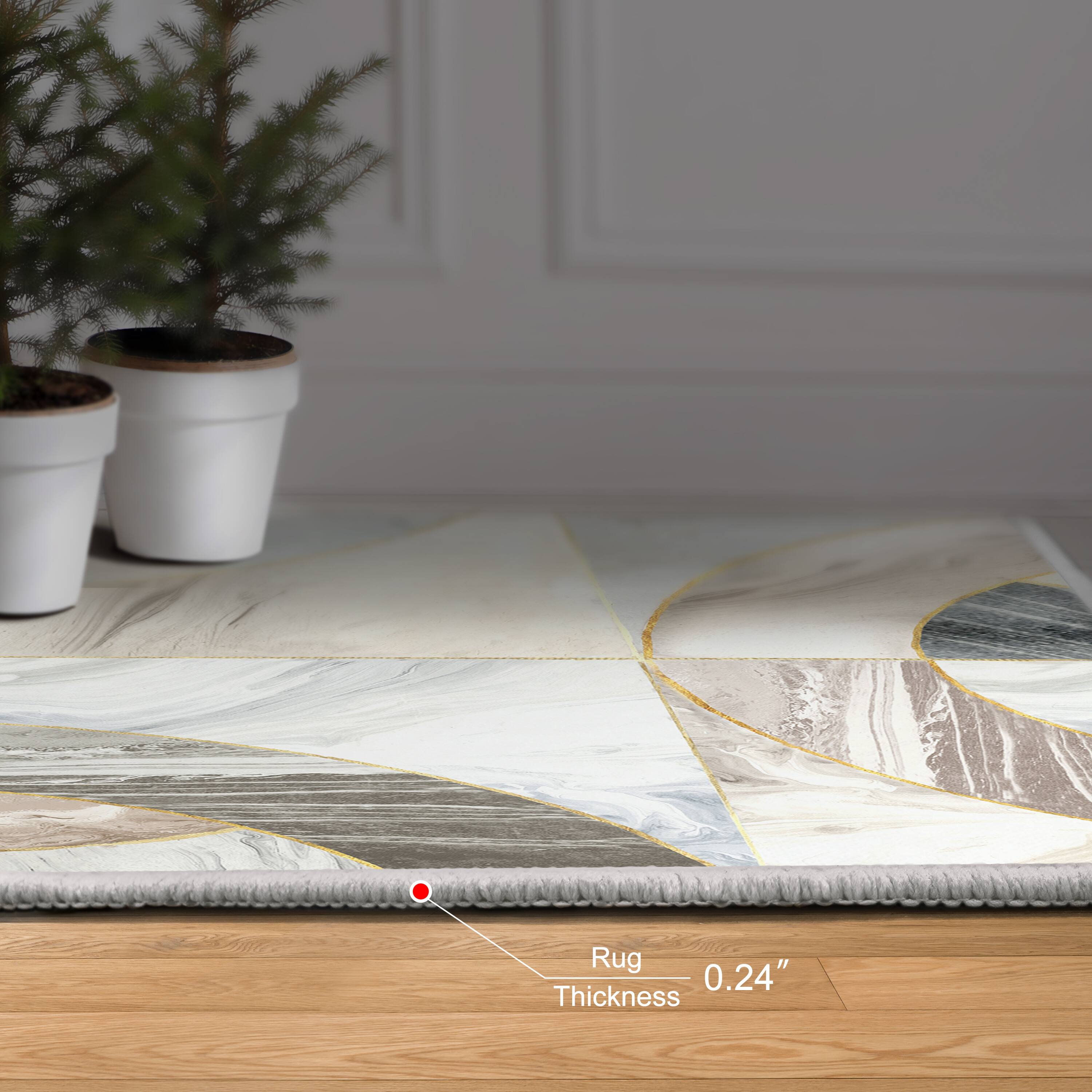 Empire Art Direct 5ft. x 7.5ft. Mosaic Serenity I Tapis D'Art Washable Geometric Area Rug