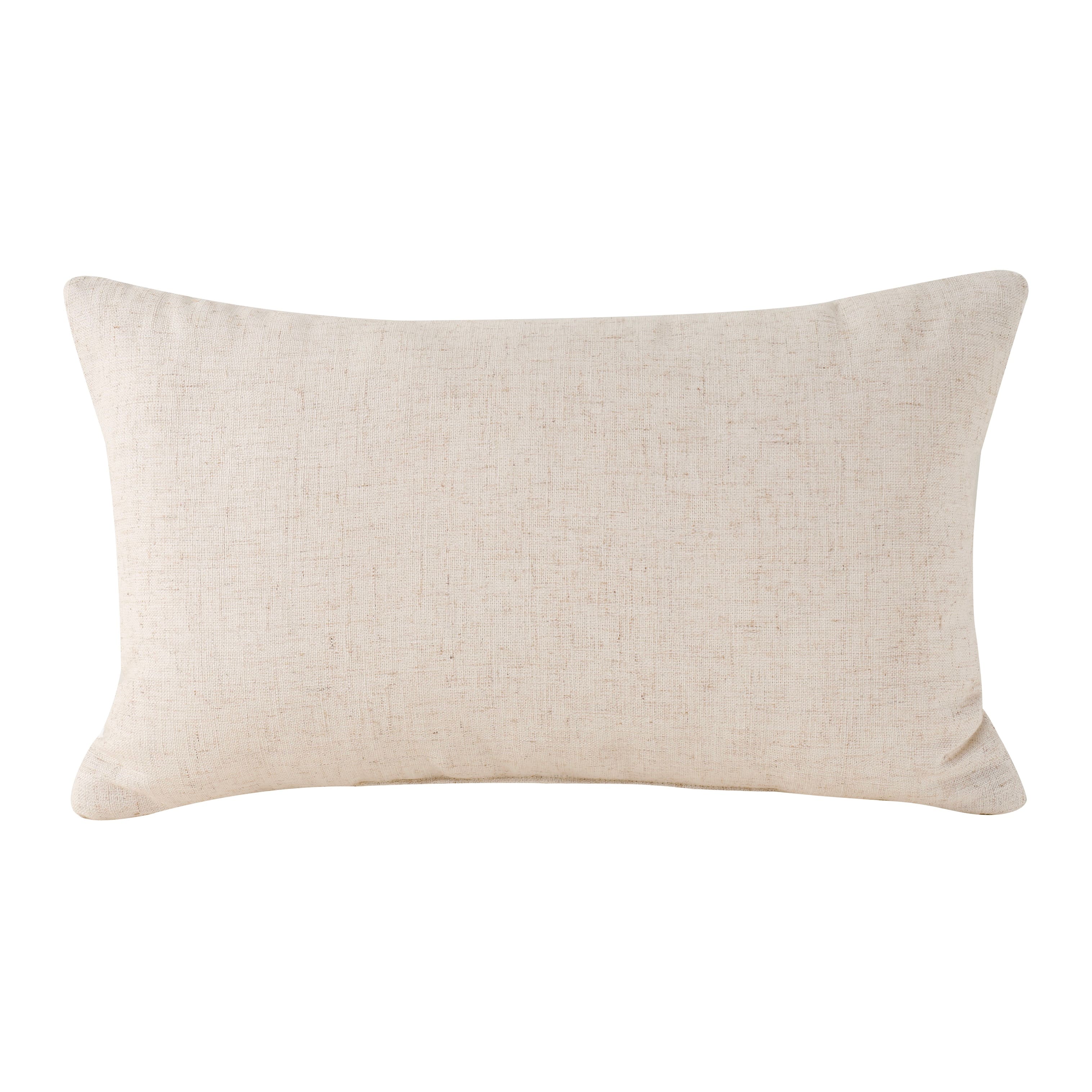 12" x 20" Floral Embroidery Lumbar Pillow by Ashland®