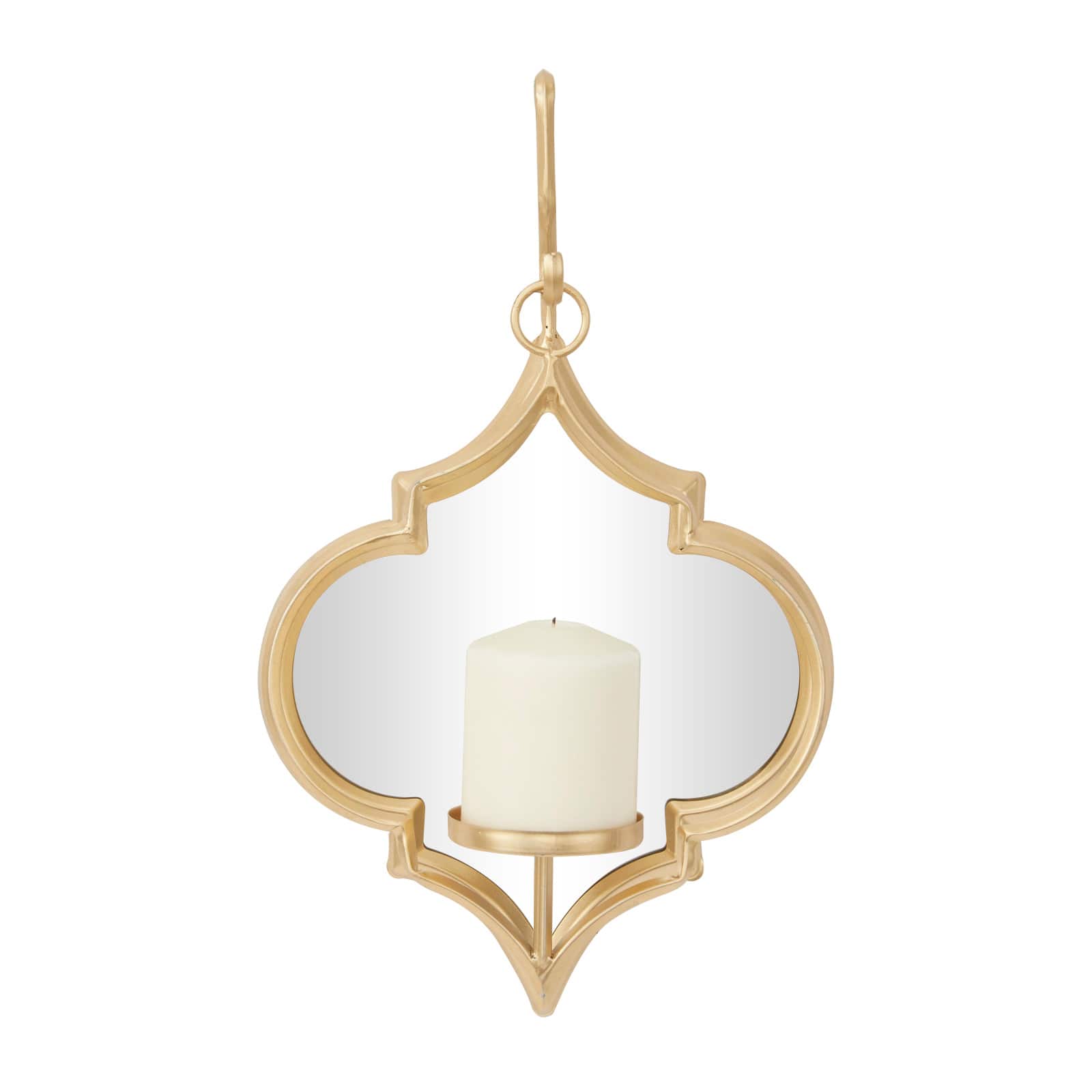 CosmoLiving by Cosmopolitan 16" Gold Glam Wall Sconce