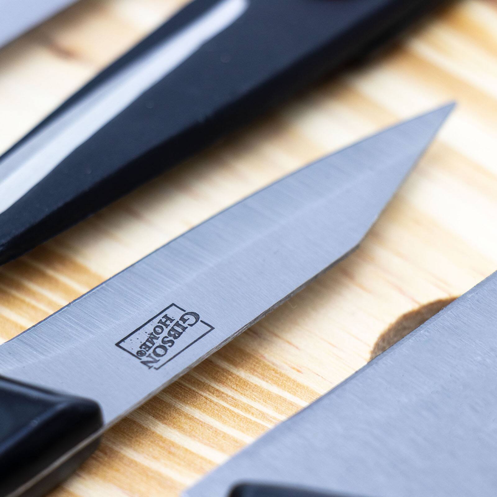 Gibson Home® Wildcraft 15-Piece Stainless Steel Cutlery Set with Pinewood Cutting Board