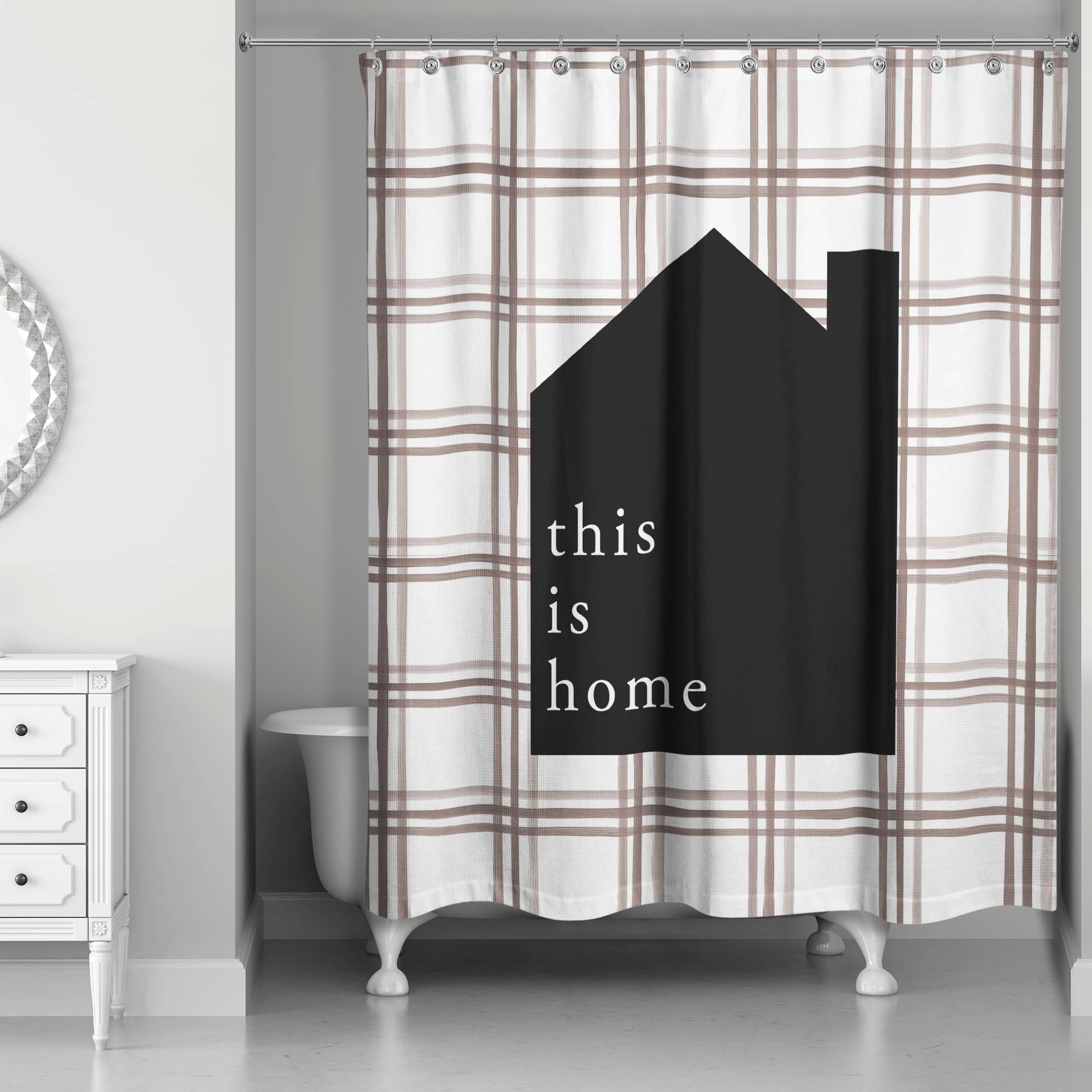 This is Home Shower Curtain