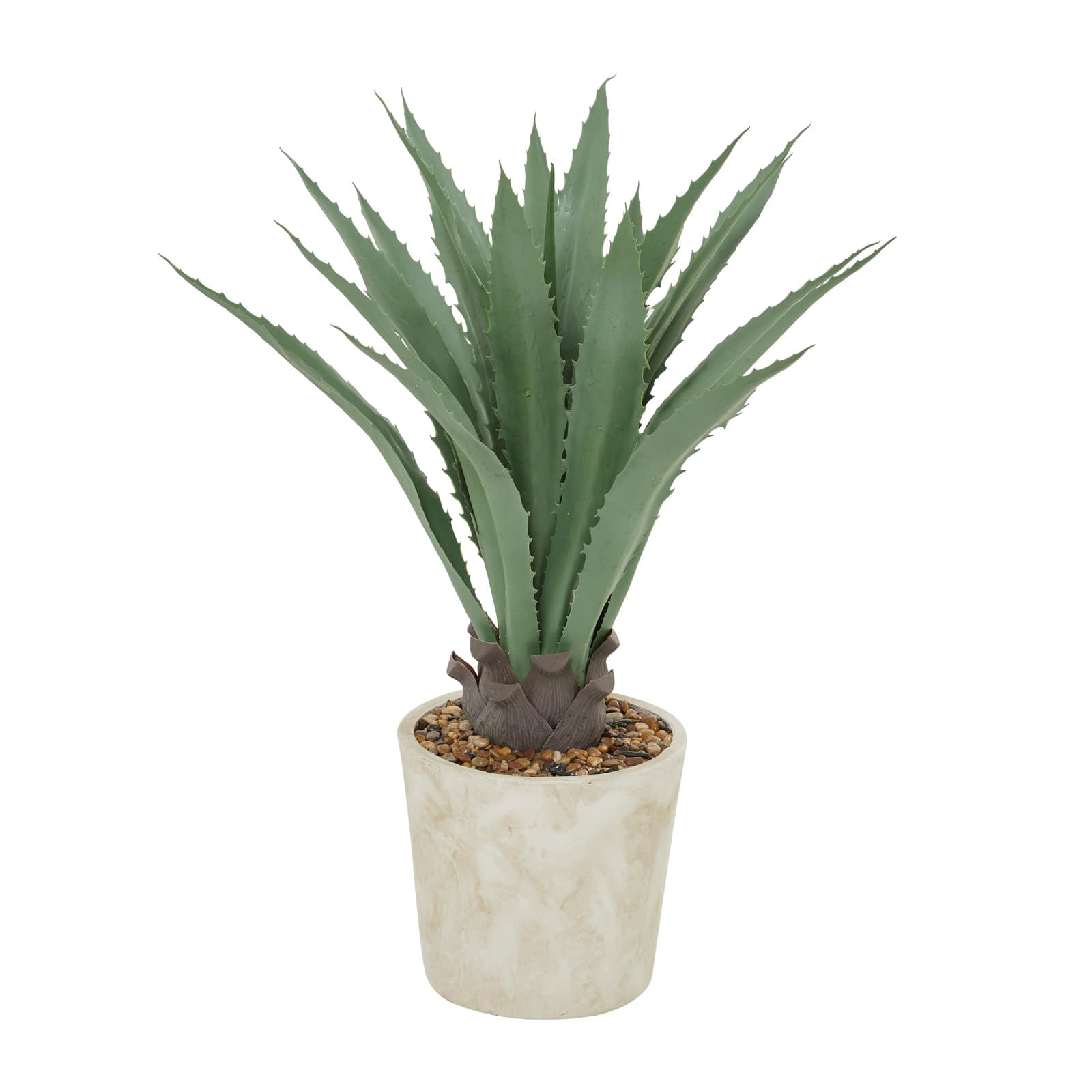 2.5ft. Potted Beige Plastic Contemporary Artificial Foliage
