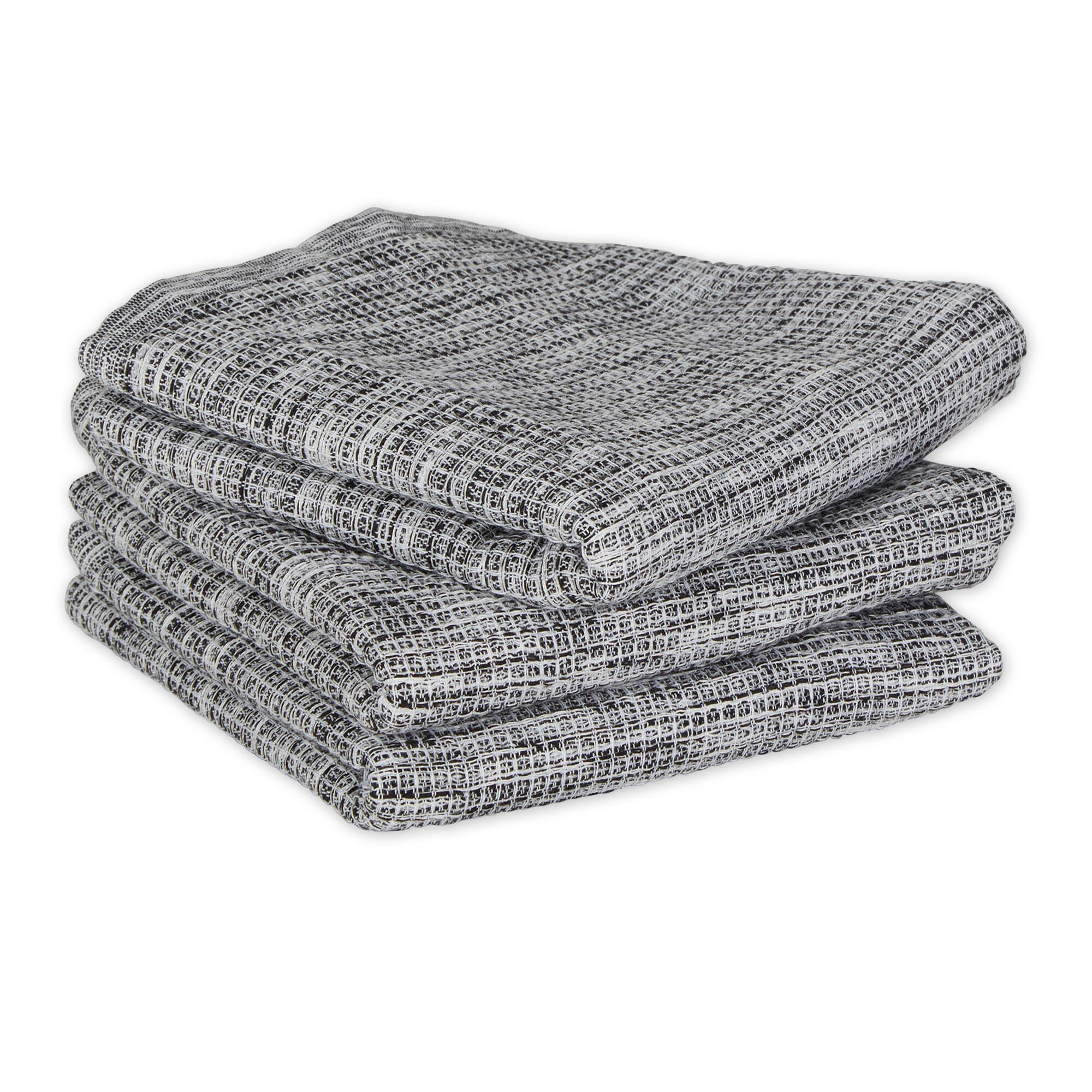 DII® Tonal Recycled Cotton Waffle Dish Towels
