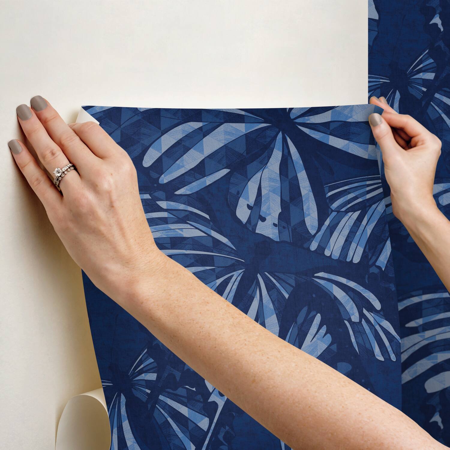 RoomMates Mr. Kate Blue Butterfly Peel & Stick Wallpaper