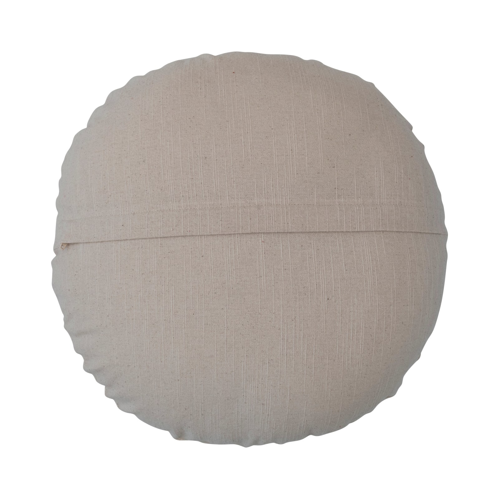 Hello Honey® 16" Happy Holidays Embroidery Round Cotton Slub Pillow