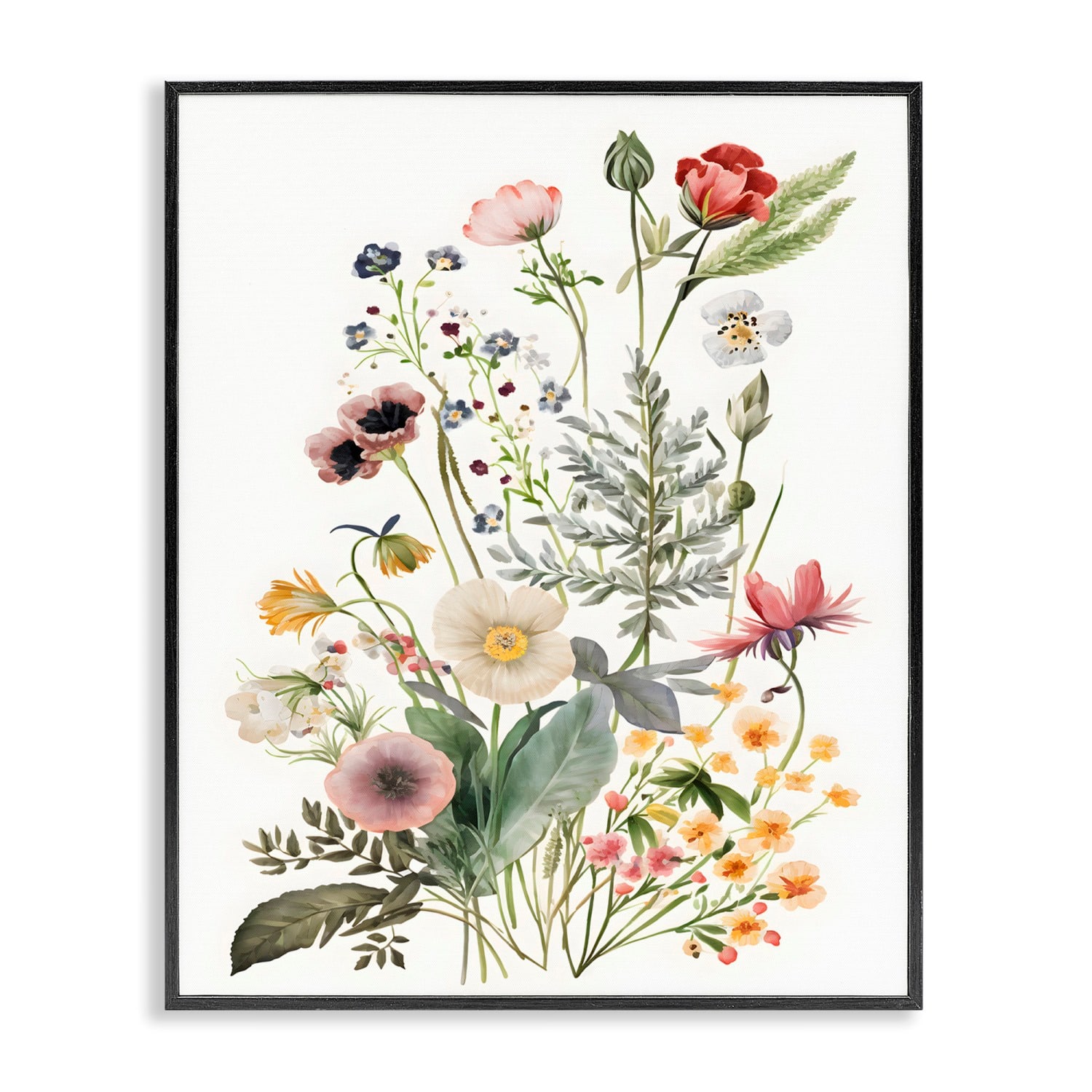 Stupell Industries Subtle Spring Blossoms Framed Giclee Art