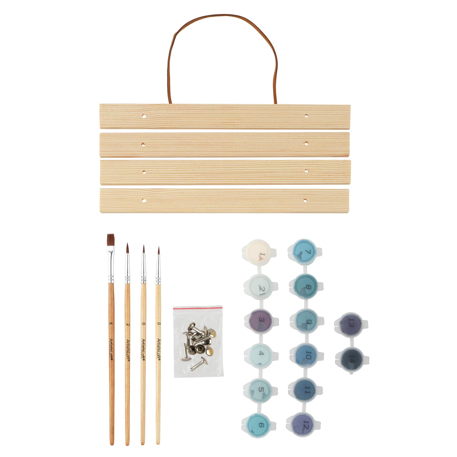 8" x 10" Moonlit Lake Paint-by-Number Kit with Wood Display Hanger by Artist's Loft®
