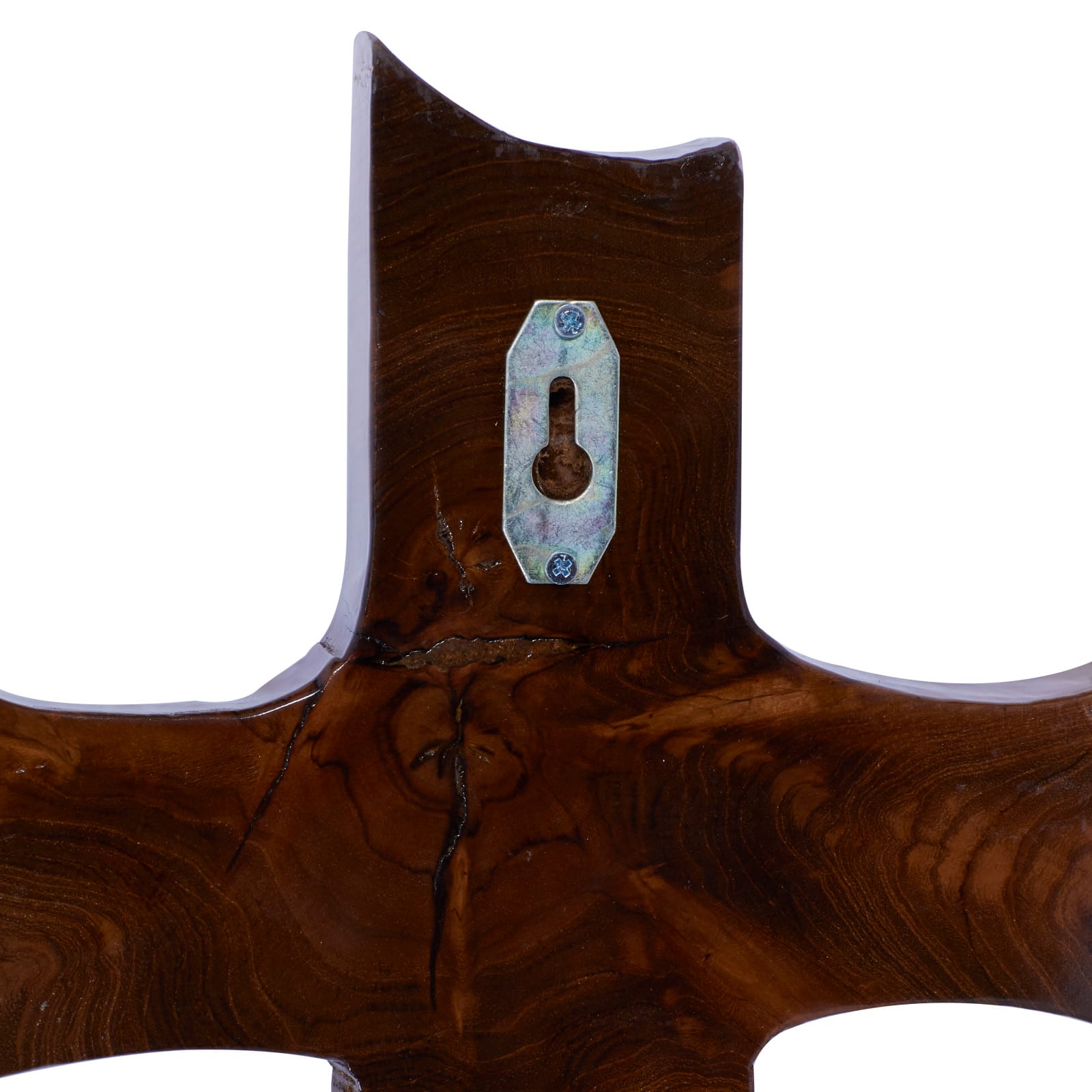 Brown Teak Wood Eclectic Style Wall Decor 20" x 10" x 1"