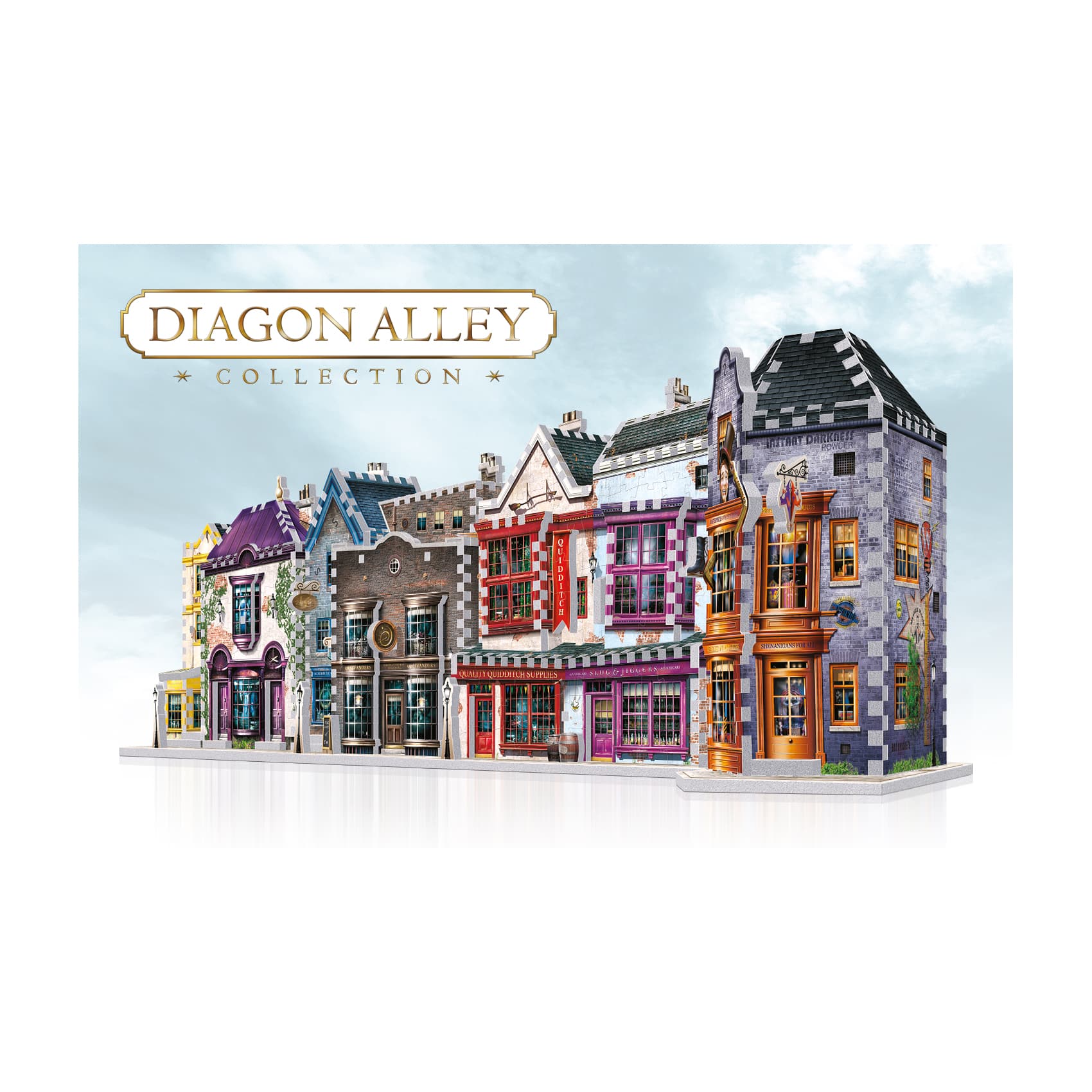 Harry Potter Diagon Alley Collection - Ollivander's Shop, Quidditch Supplies, Madam Malkin's, Weasleys' Wizard Wheezes: 1175 Pcs