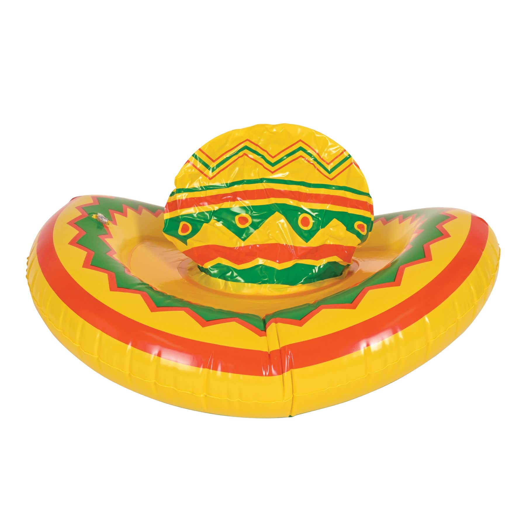 Beistle 56193 Mexican Theme Inflatable Sombrero Hat - Pack of 12
