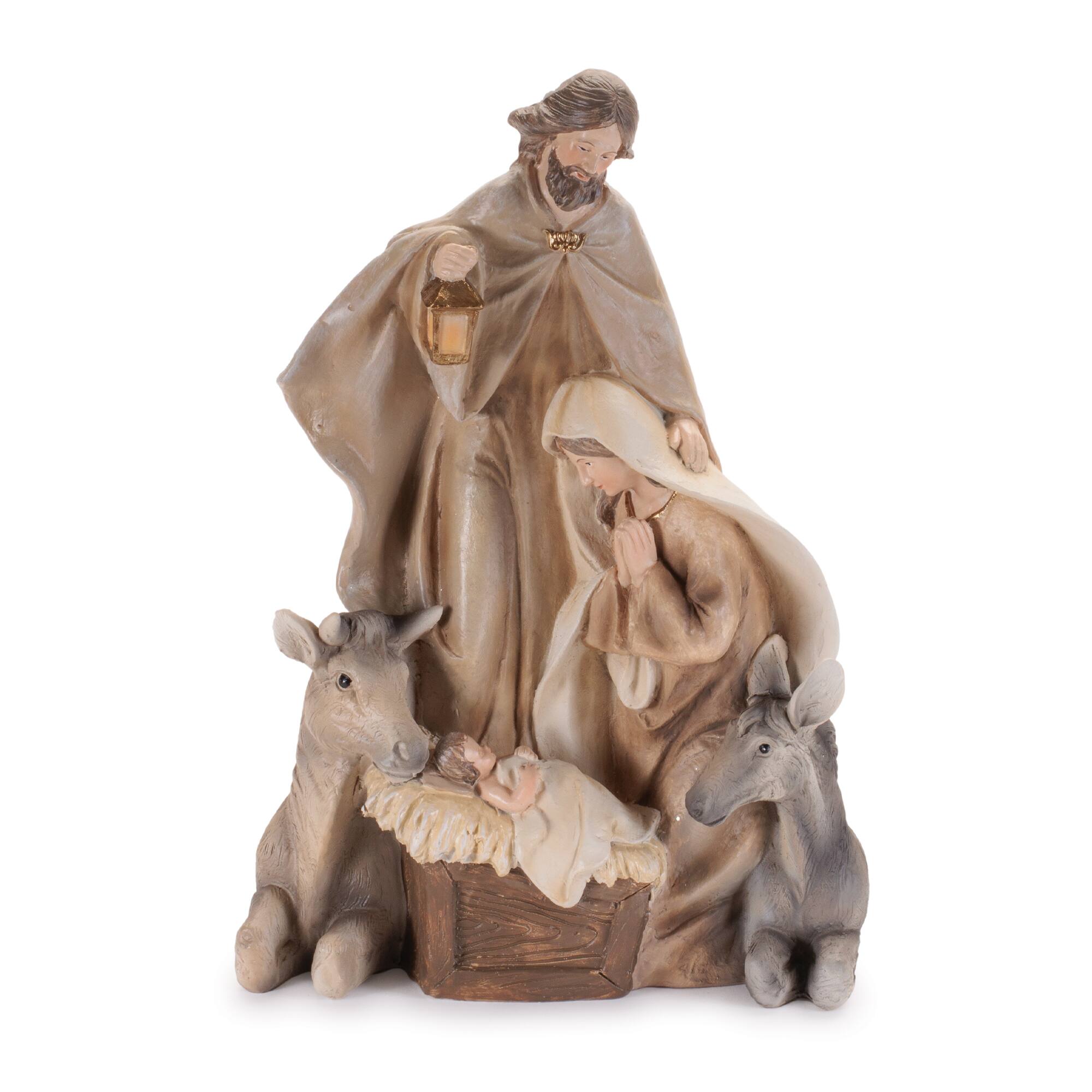 Melrose 11" Holy Family with Farm Animals