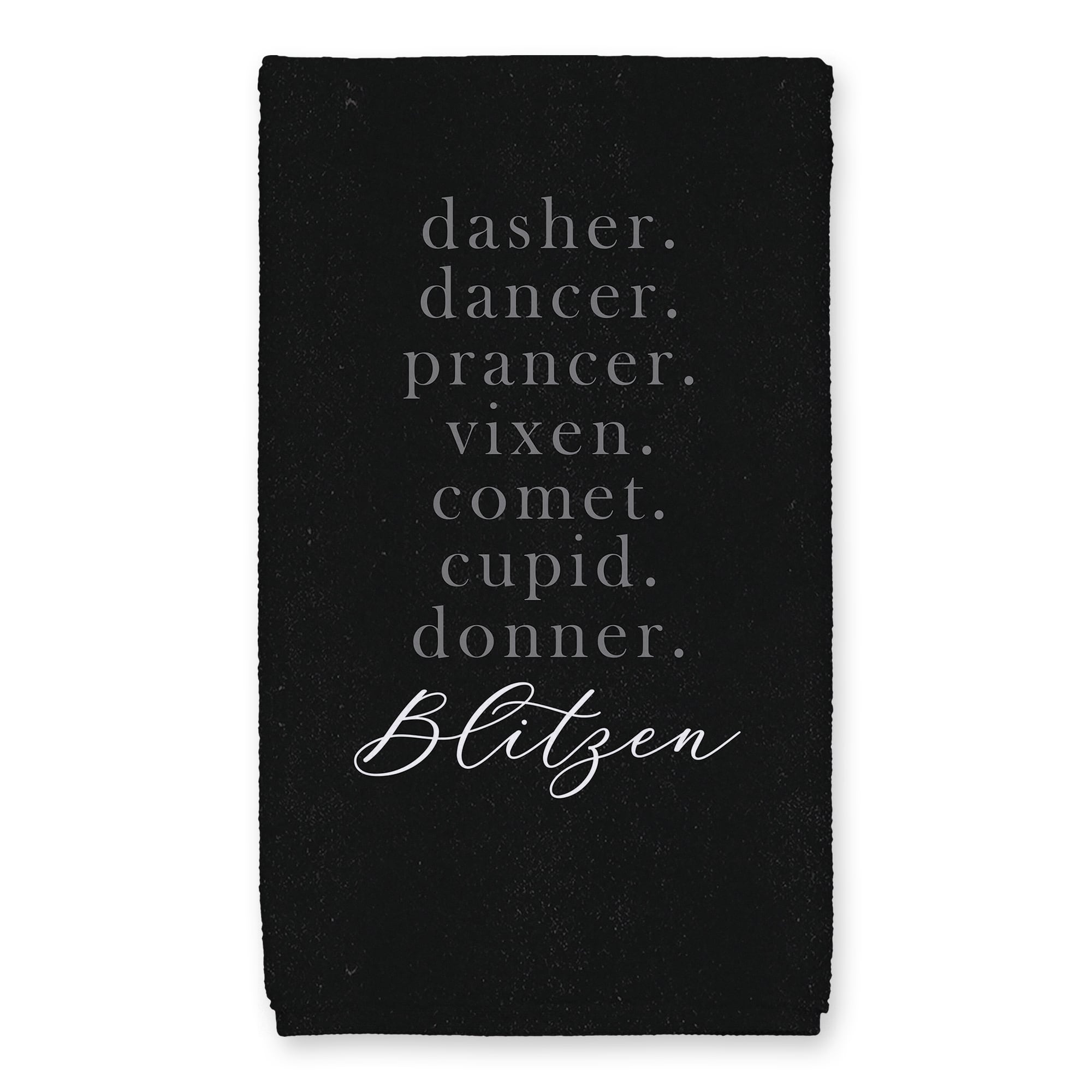 Reindeer Names Tea Towels - Set of 2