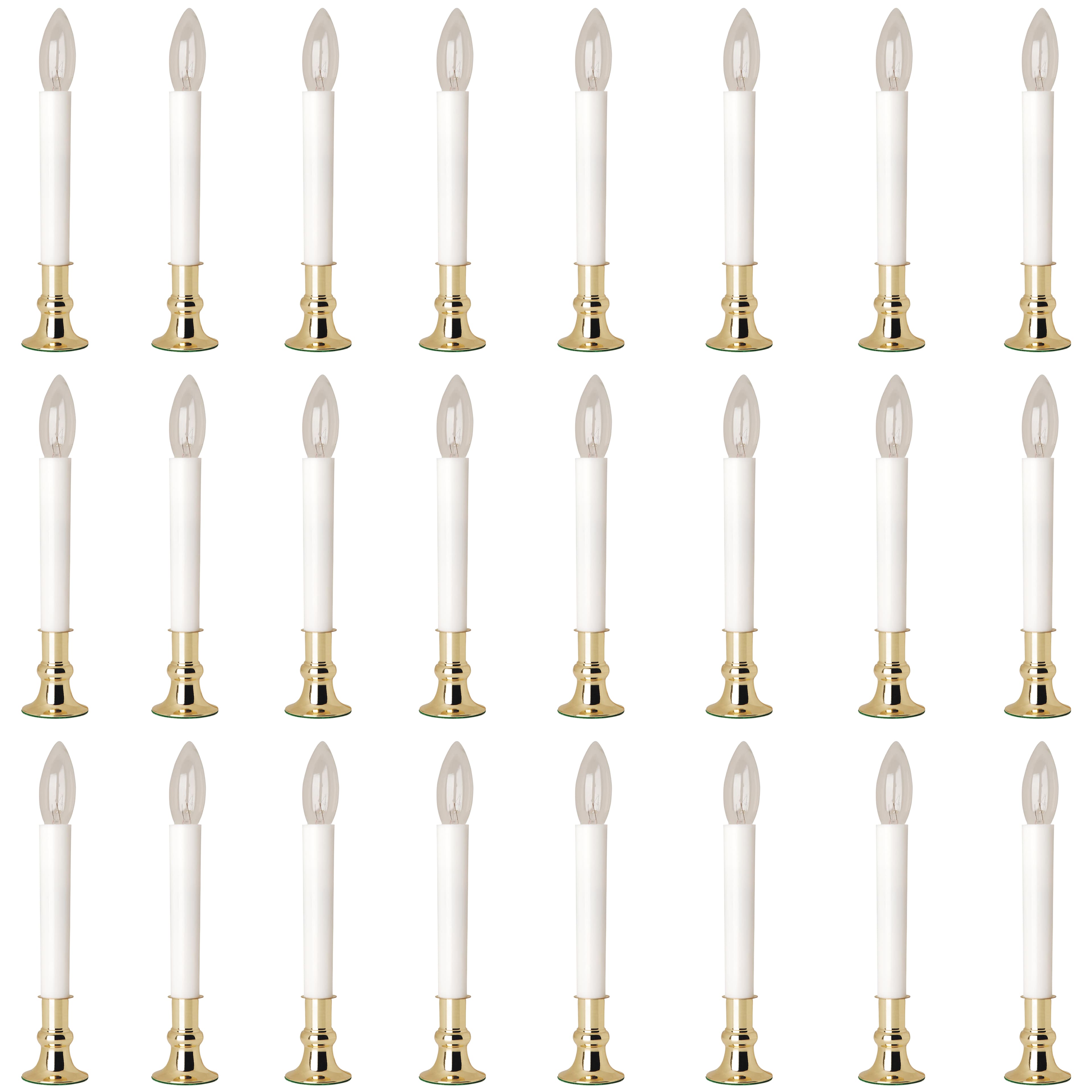 24 Pack: 7" Electric Candle Lamp with Sensor by Ashland™