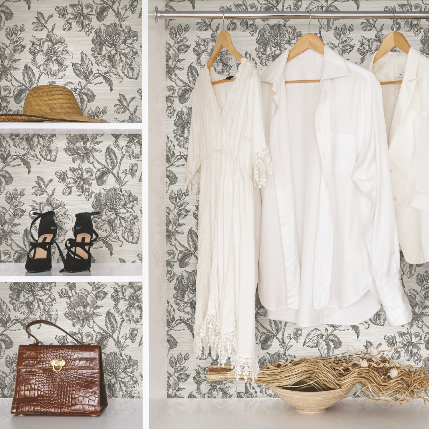 RoomMates Tamara Day Flower Girl Peel & Stick Wallpaper