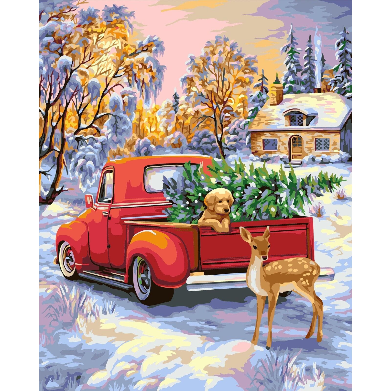 Crafting Spark Christmas Time Painting by Numbers Kit