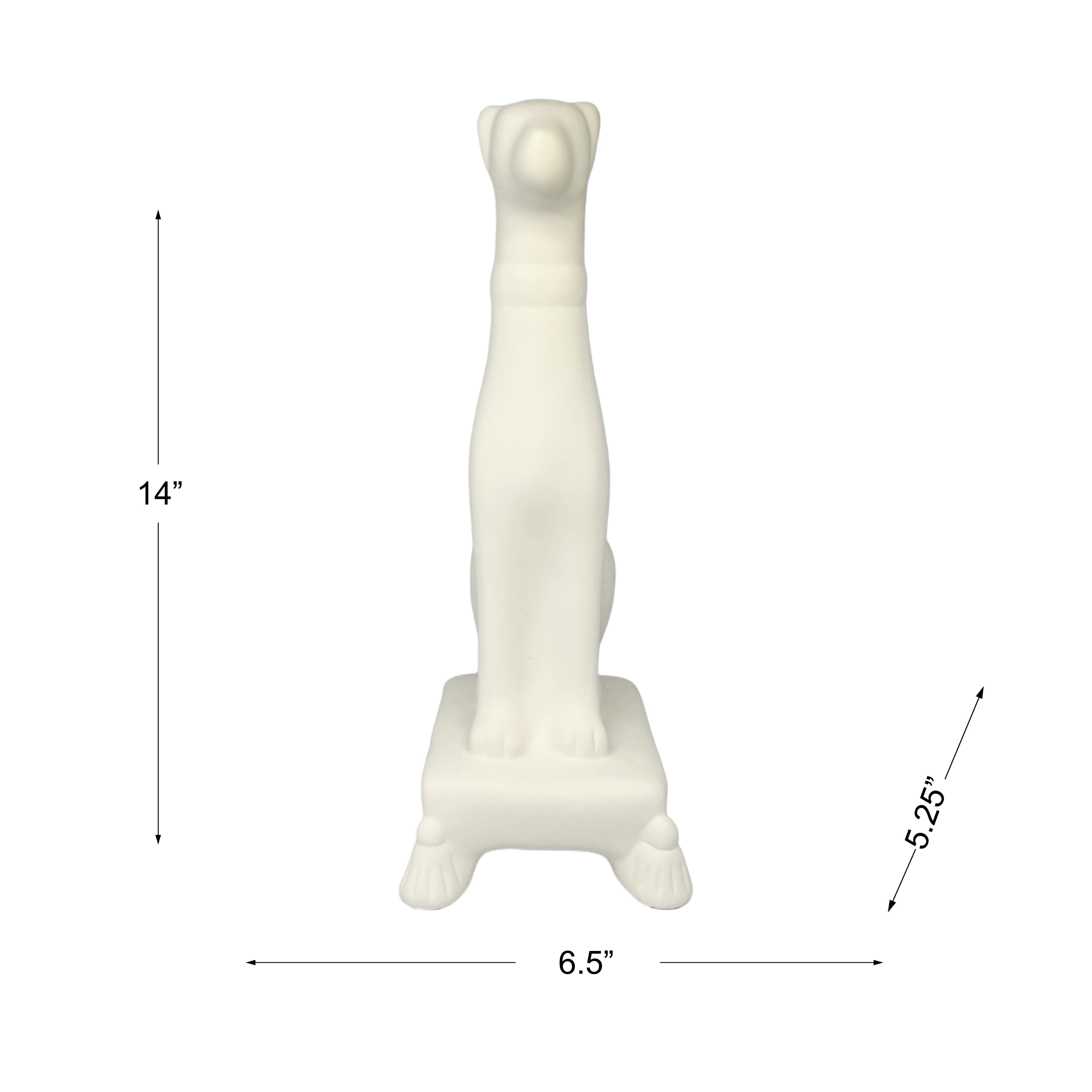 Jonathan Adler x Michaels 14" DIY Ceramic Greyhound Statue