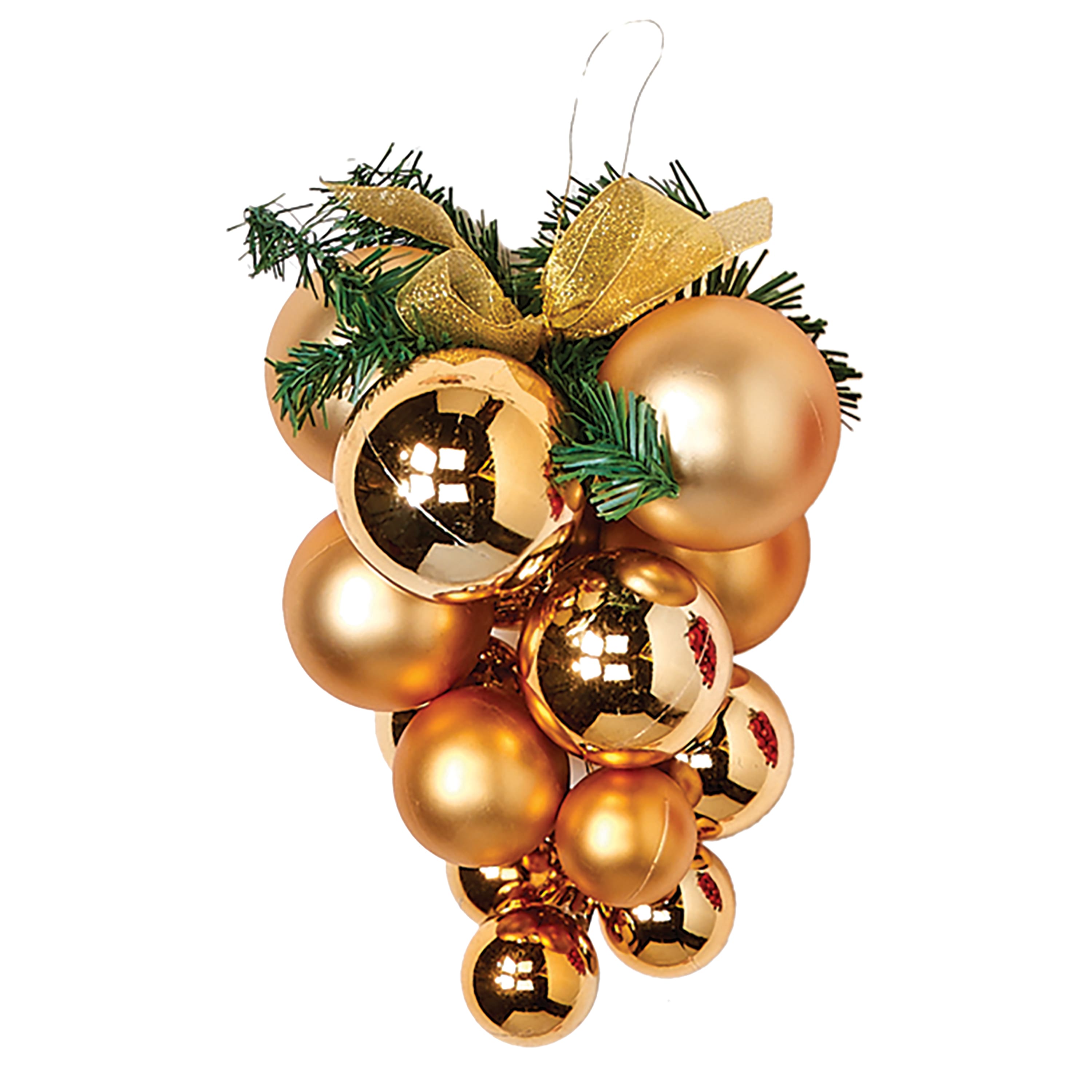 8" Christmas Teardrop Shatterproof Hanging Plastic Ornaments