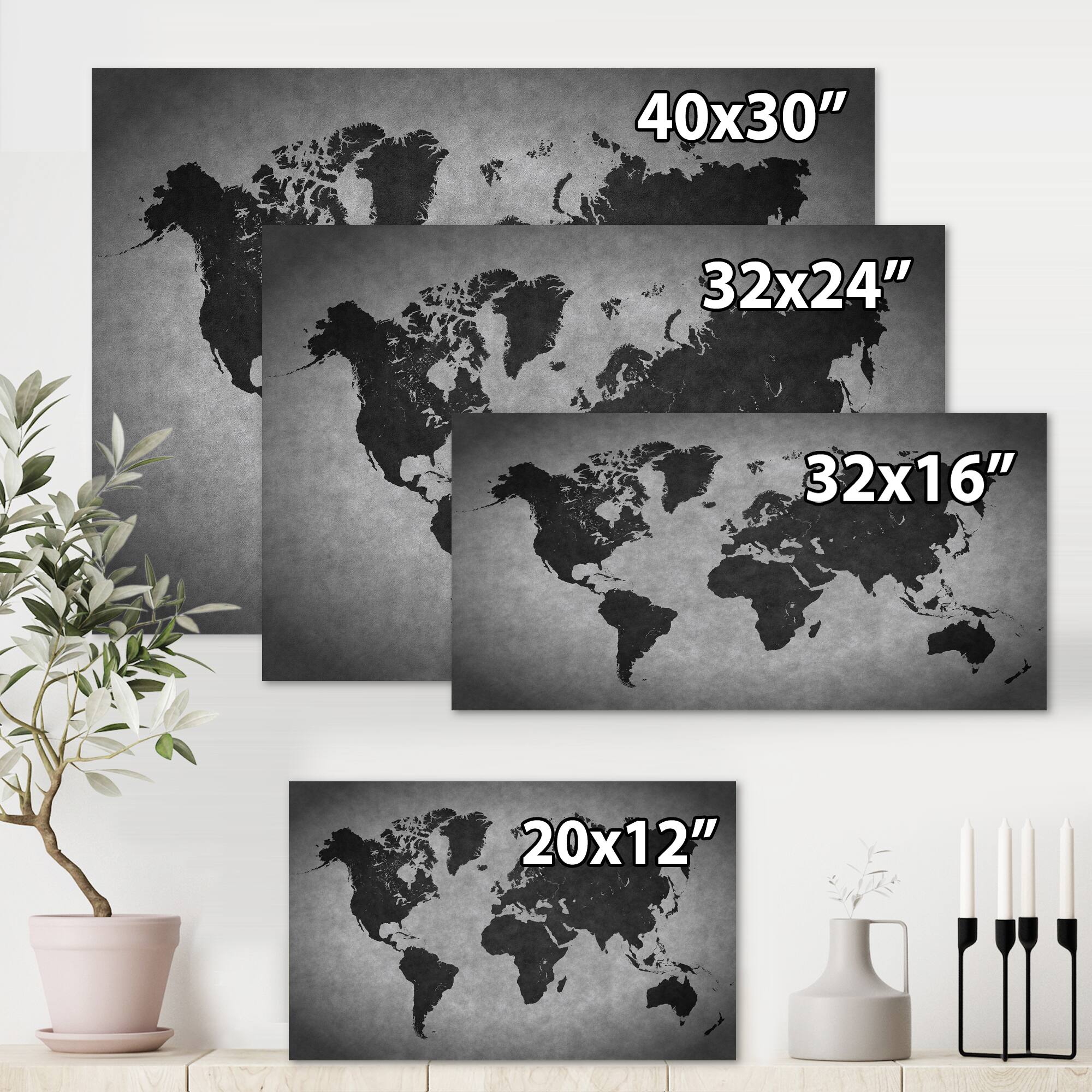 Designart - Ancient Map of The World IX