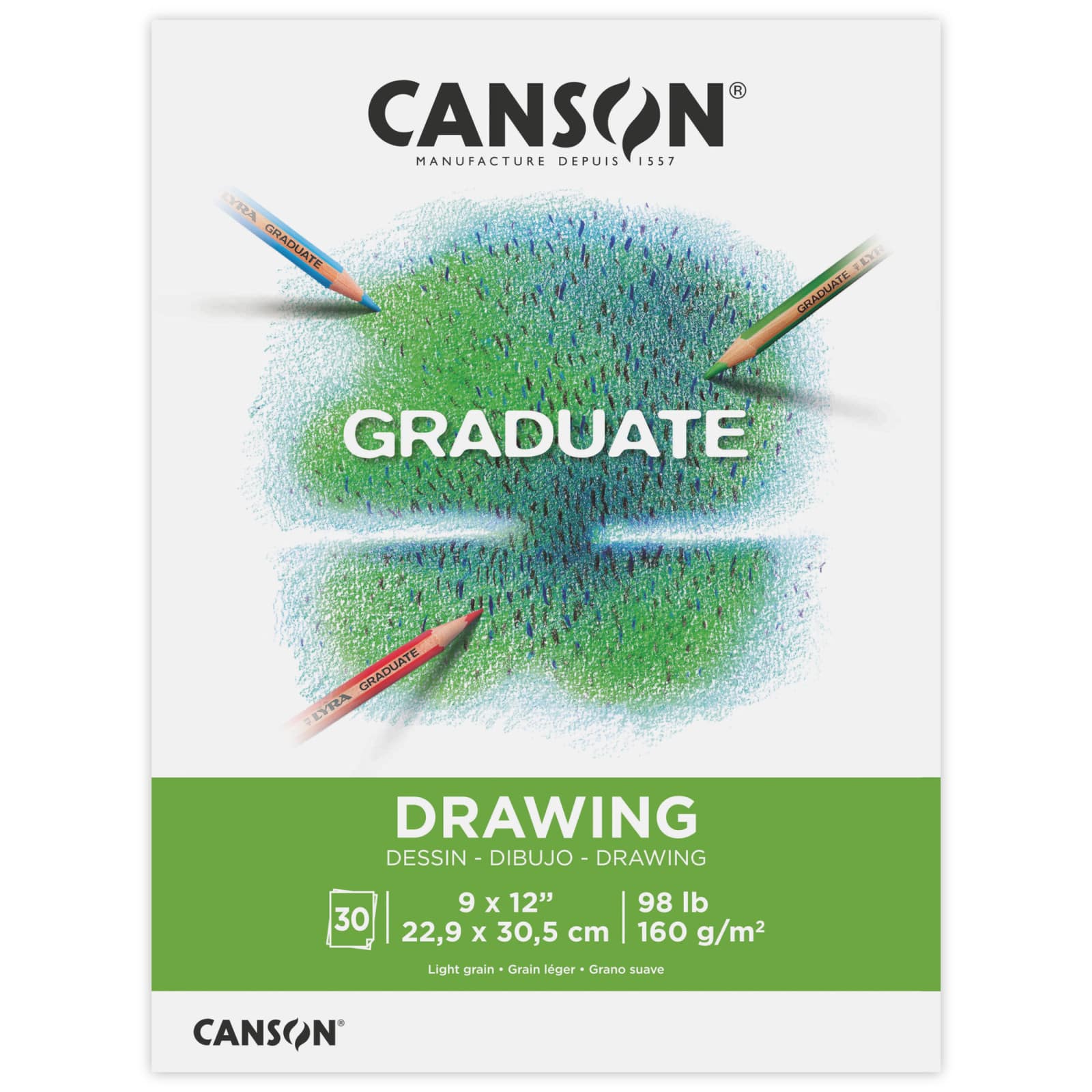 Canson® Graduate Foldover Drawing Pad, 9" x 12"