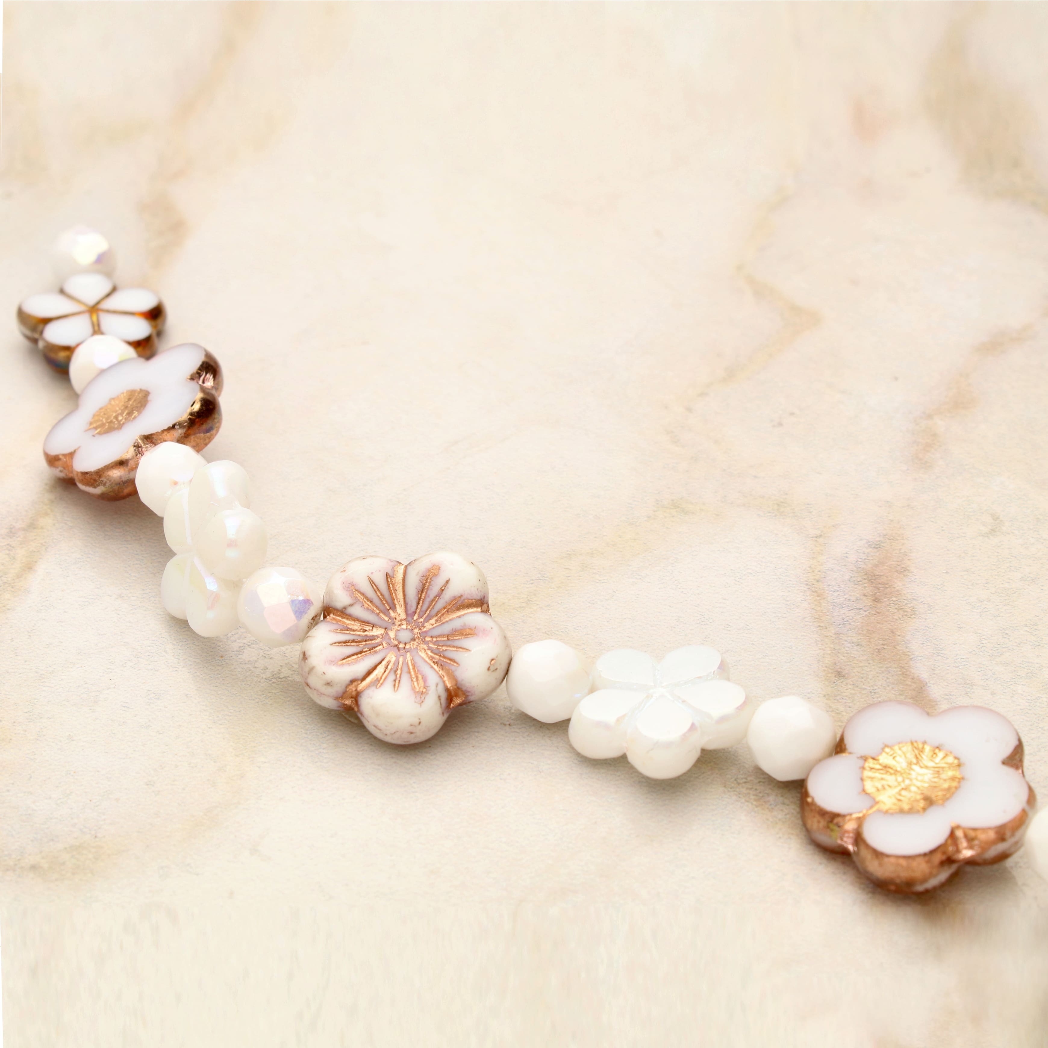 6 Packs: 14 ct. (84 total) Winter Garden Czech Glass Flower Bead Mix by Bead Landing™