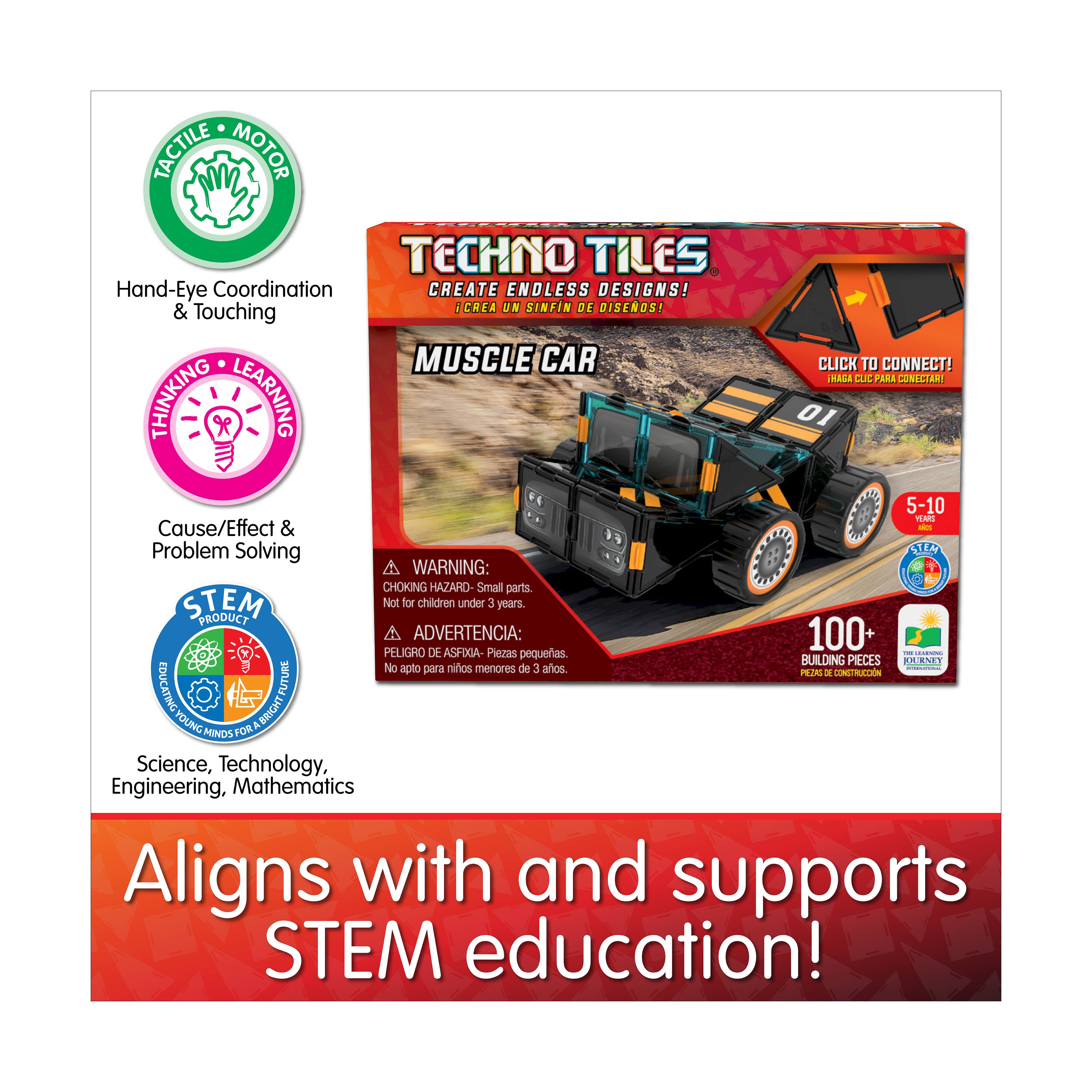 Techno Tiles - Muscle Car: 100+ Pcs