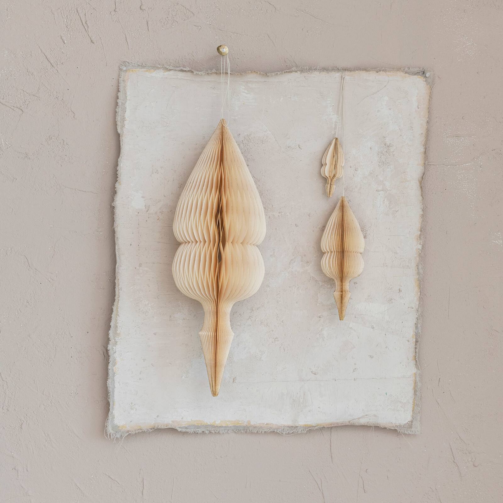 Hello Honey® Honeycomb Finial Paper Ornament Set