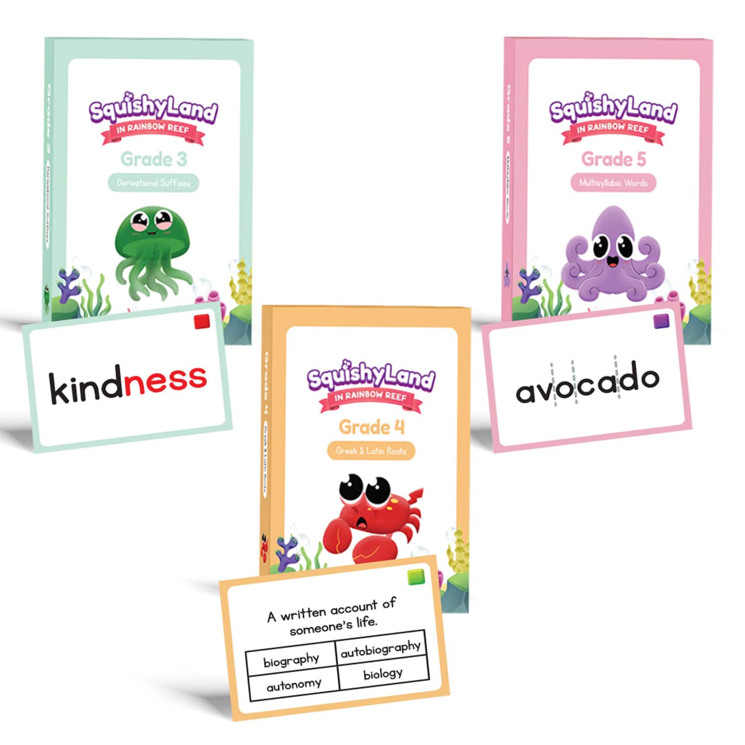 The Fidget Game Grade 3-5 Squishyland Expansion Cards Board Game Set