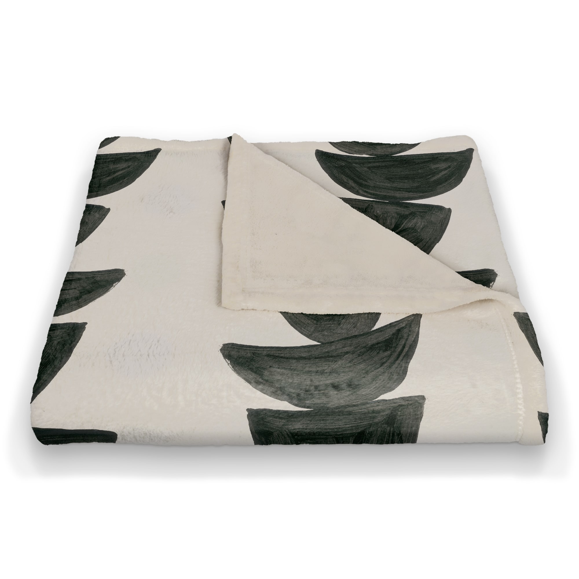 Monochromatic Stacked Bowls 50" x 60" Coral Fleece Blanket