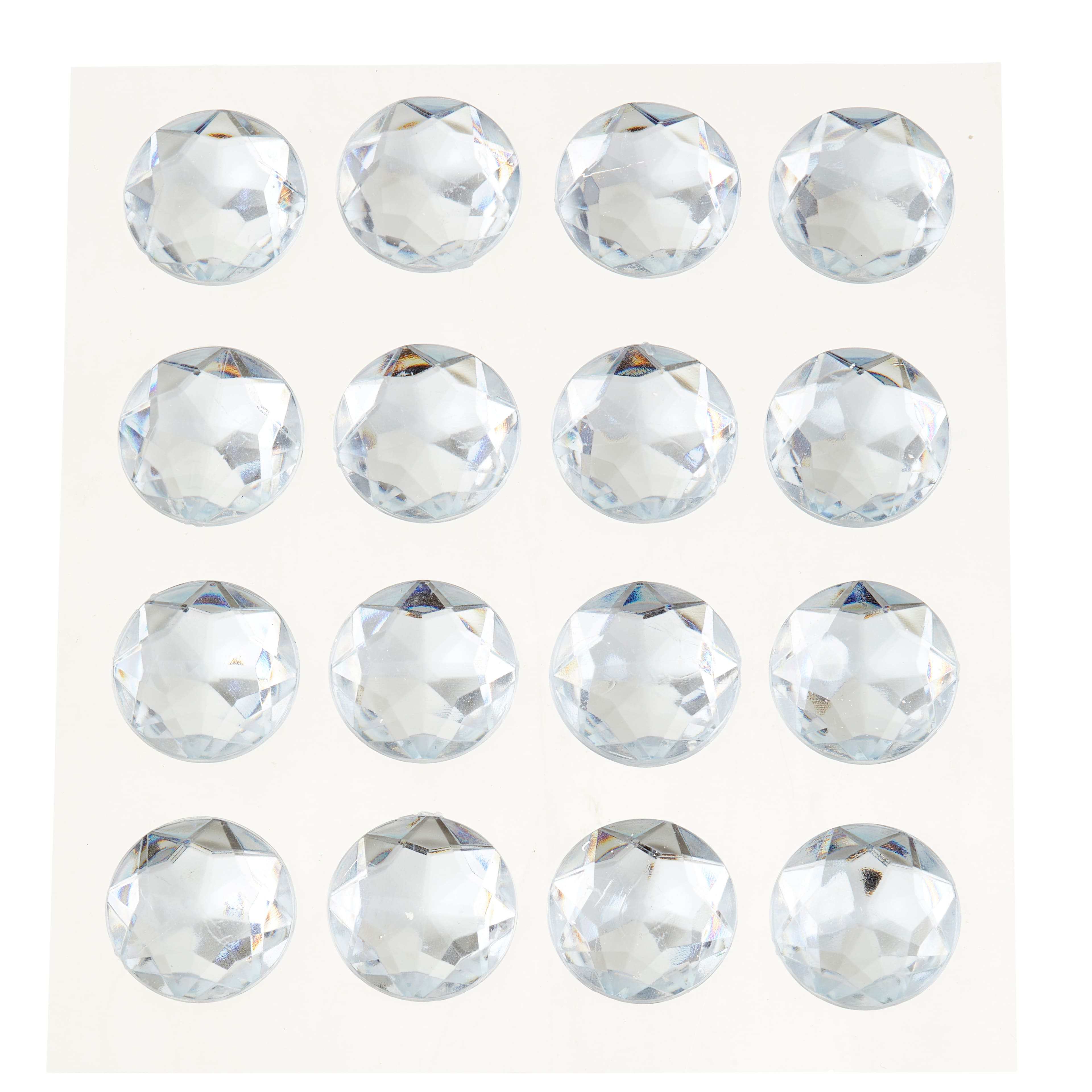 12 Packs: 16 ct. (192 total) Clear Rhinestone Stickers by Recollections™