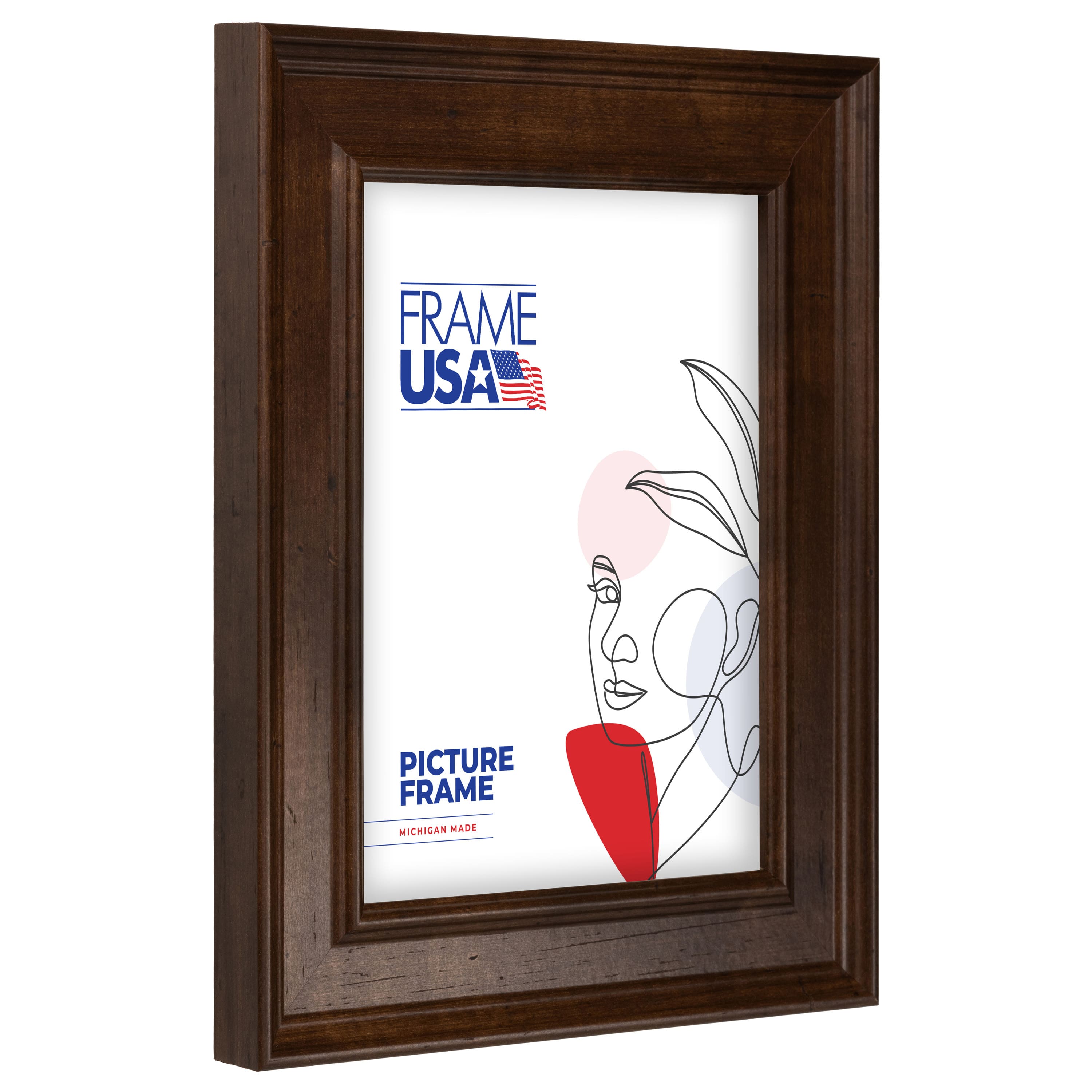 Frame USA Café Beveled Mocha Single Image Picture Frame with Mat