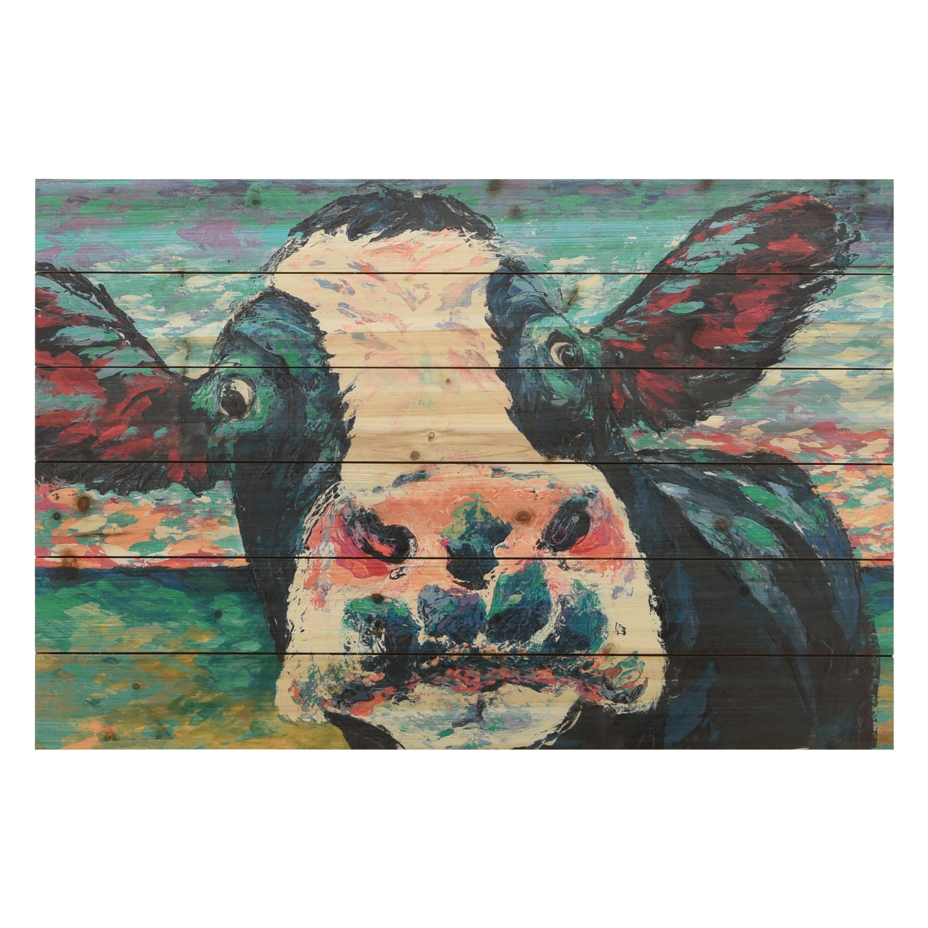 Empire Art Direct 24" x 36" Curious Cow 2 Wall Art