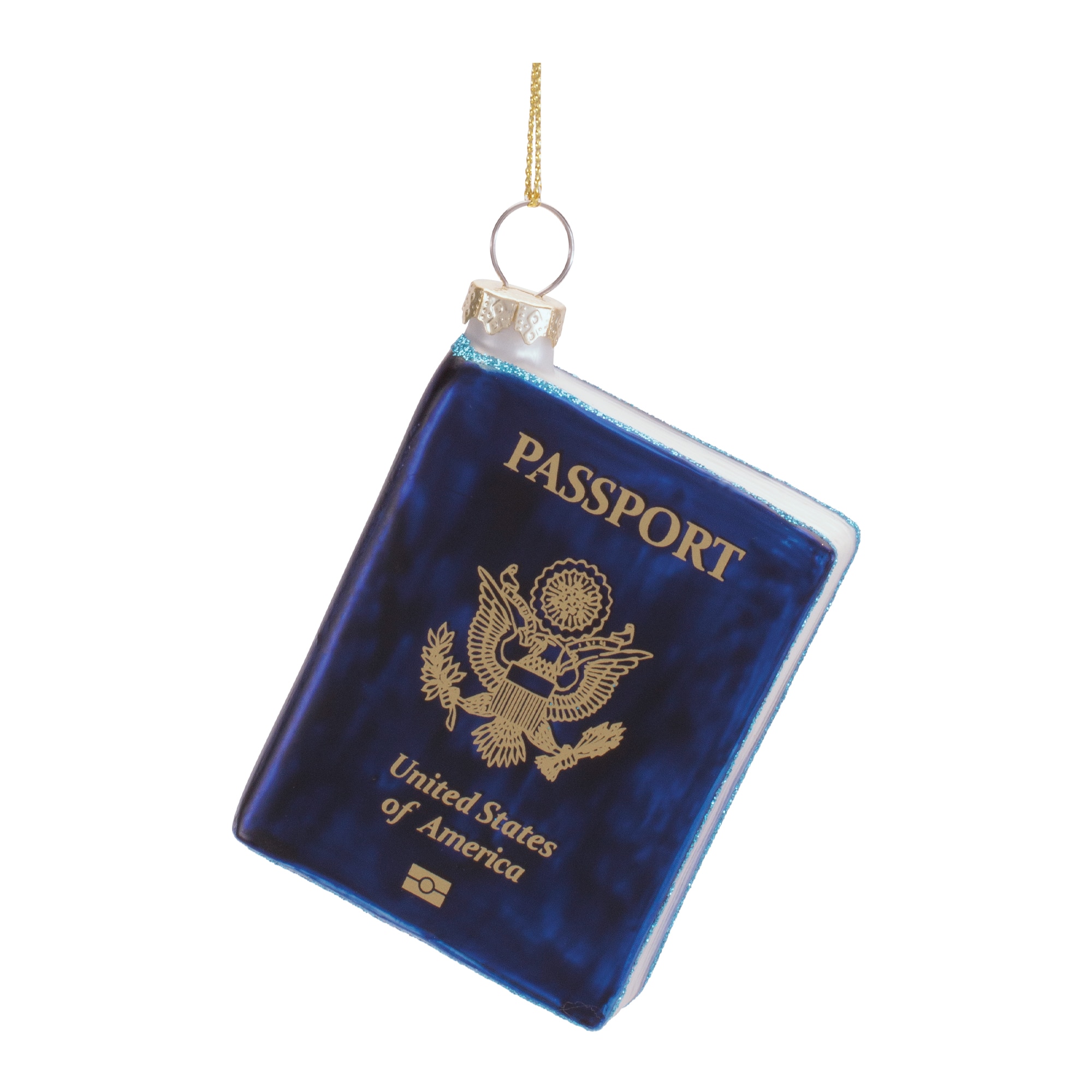 Melrose 3" Passport Glass Ornaments, 6ct.