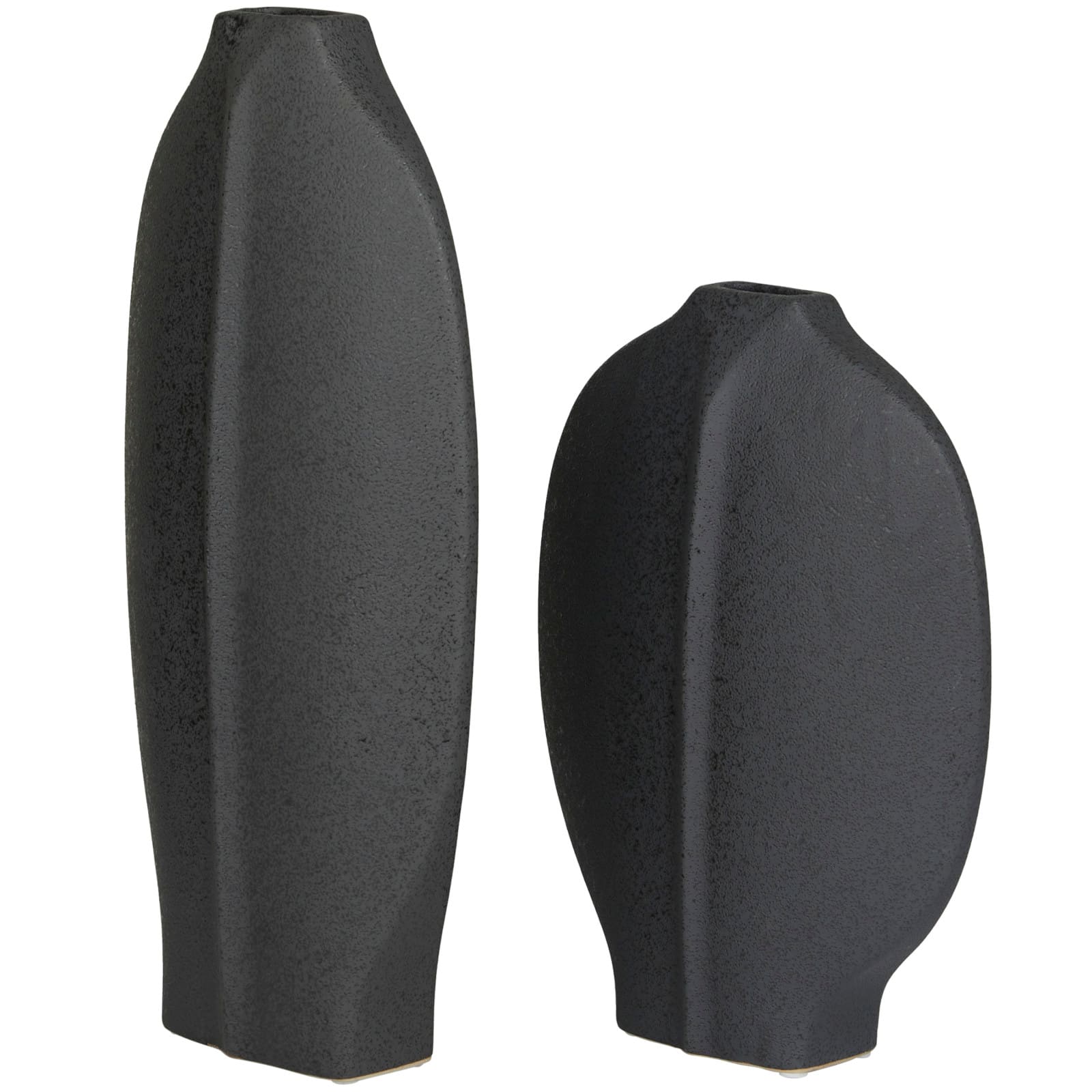 CosmoLiving by Cosmopolitan Ceramic Textured Vase Set of 2 18