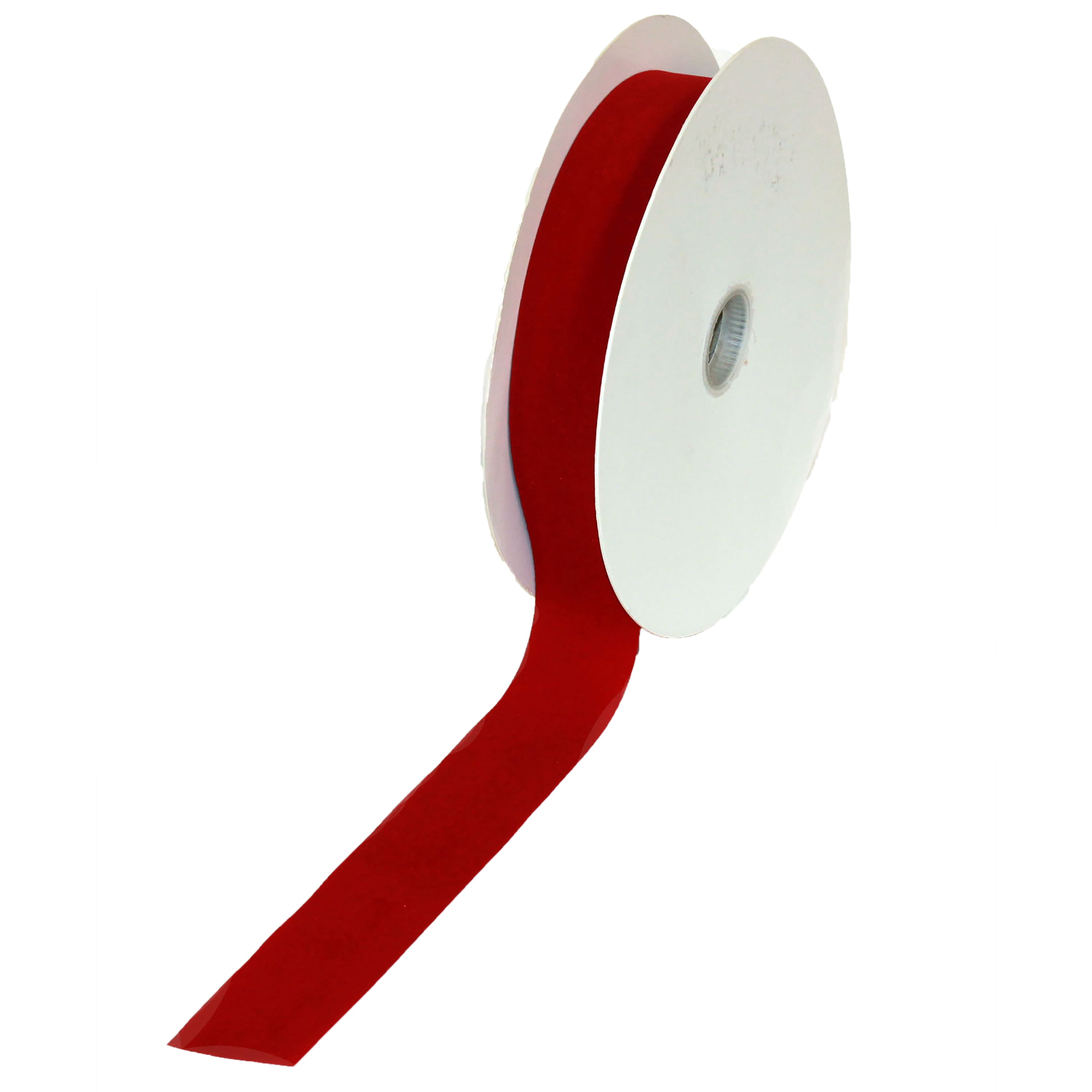 1.5" x 50yd. Burgundy Velvet Ribbon Roll