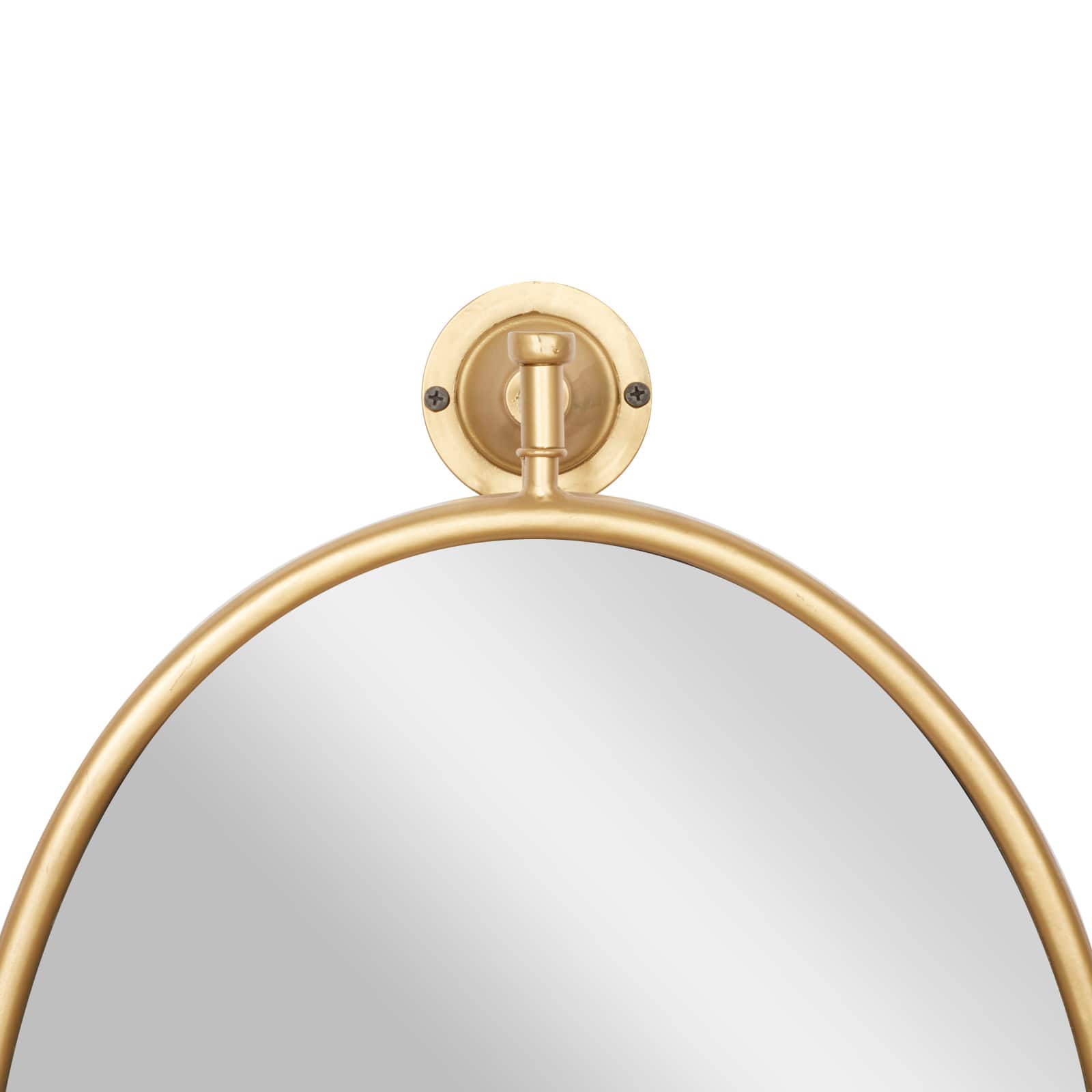 29" Oval Wood Wall Mirror