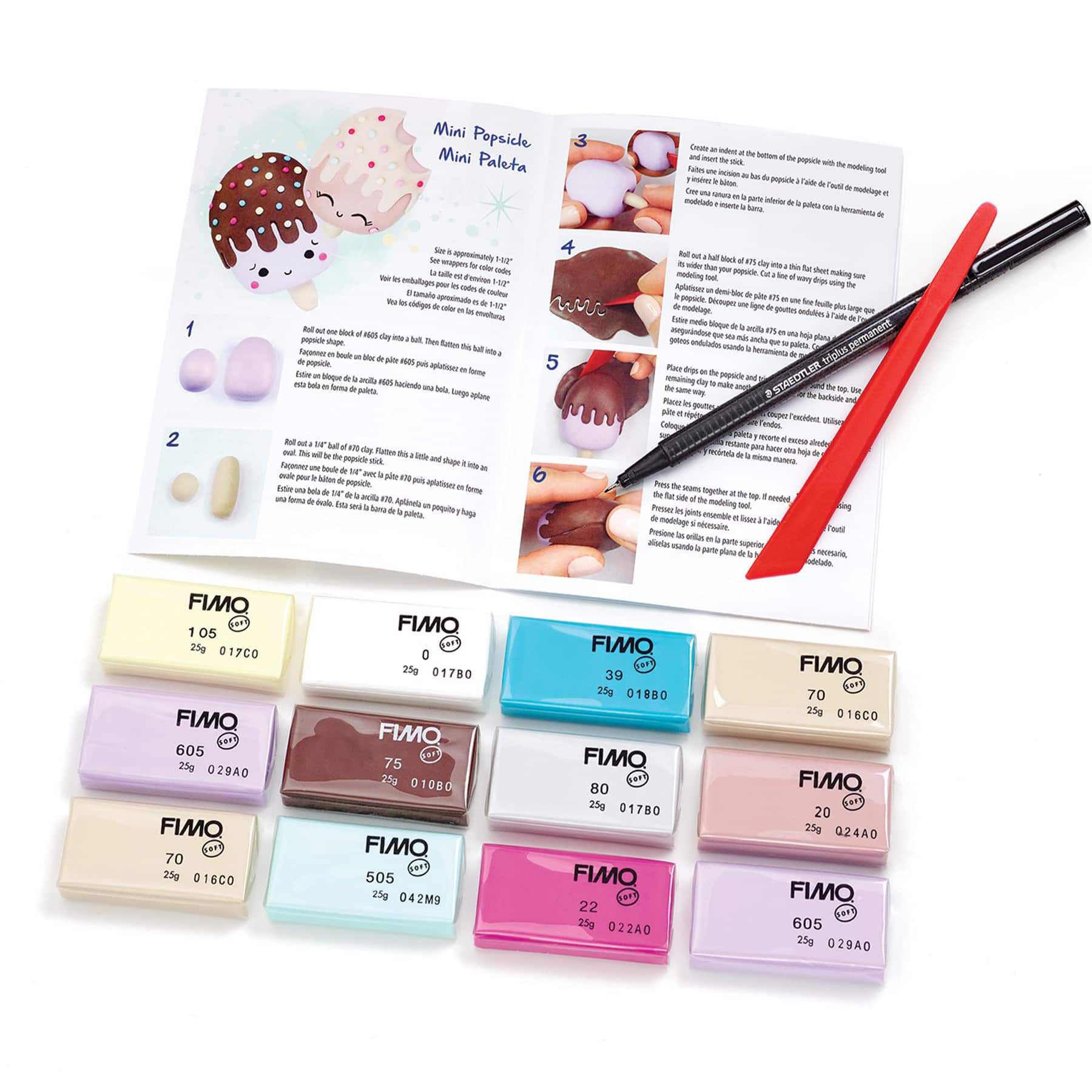 STAEDTLER® FIMO® 25g Soft Modeling Clay Foodie Fun Set