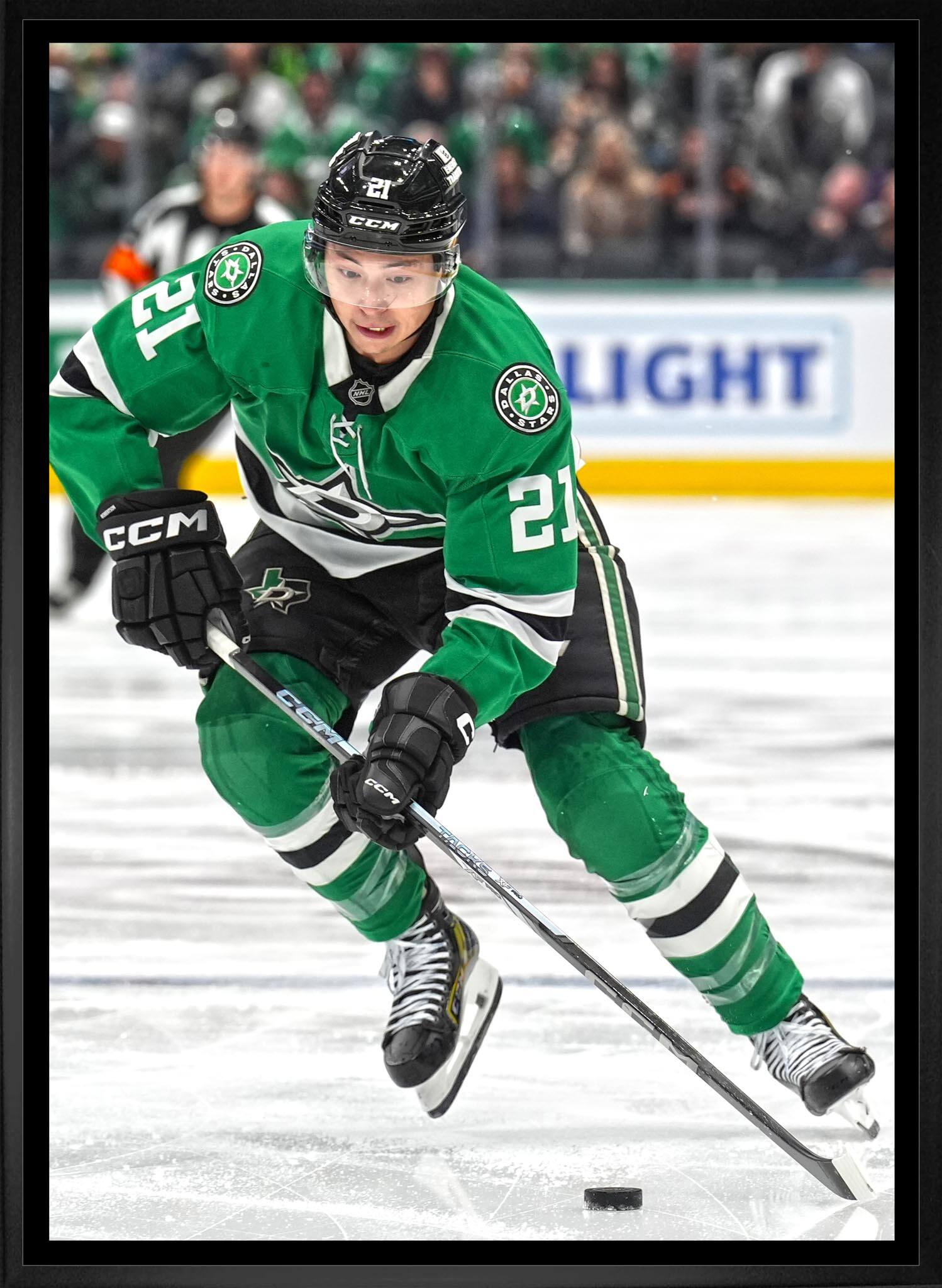 Jason Robertson 20" x 29" Framed Canvas Dallas Stars 22.5" x 31.5"