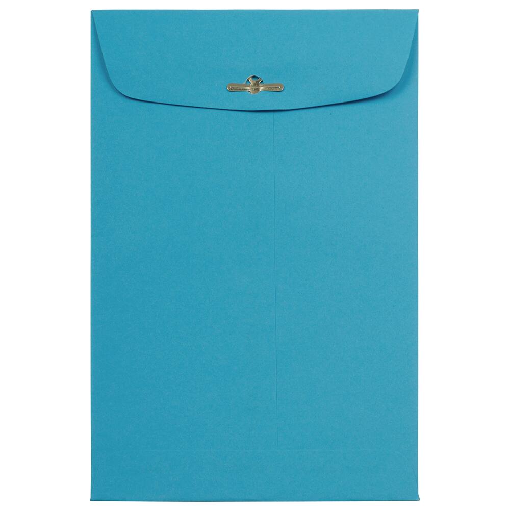 JAM Paper 6" x 9" Blue Open End Catalog Recycled Envelopes