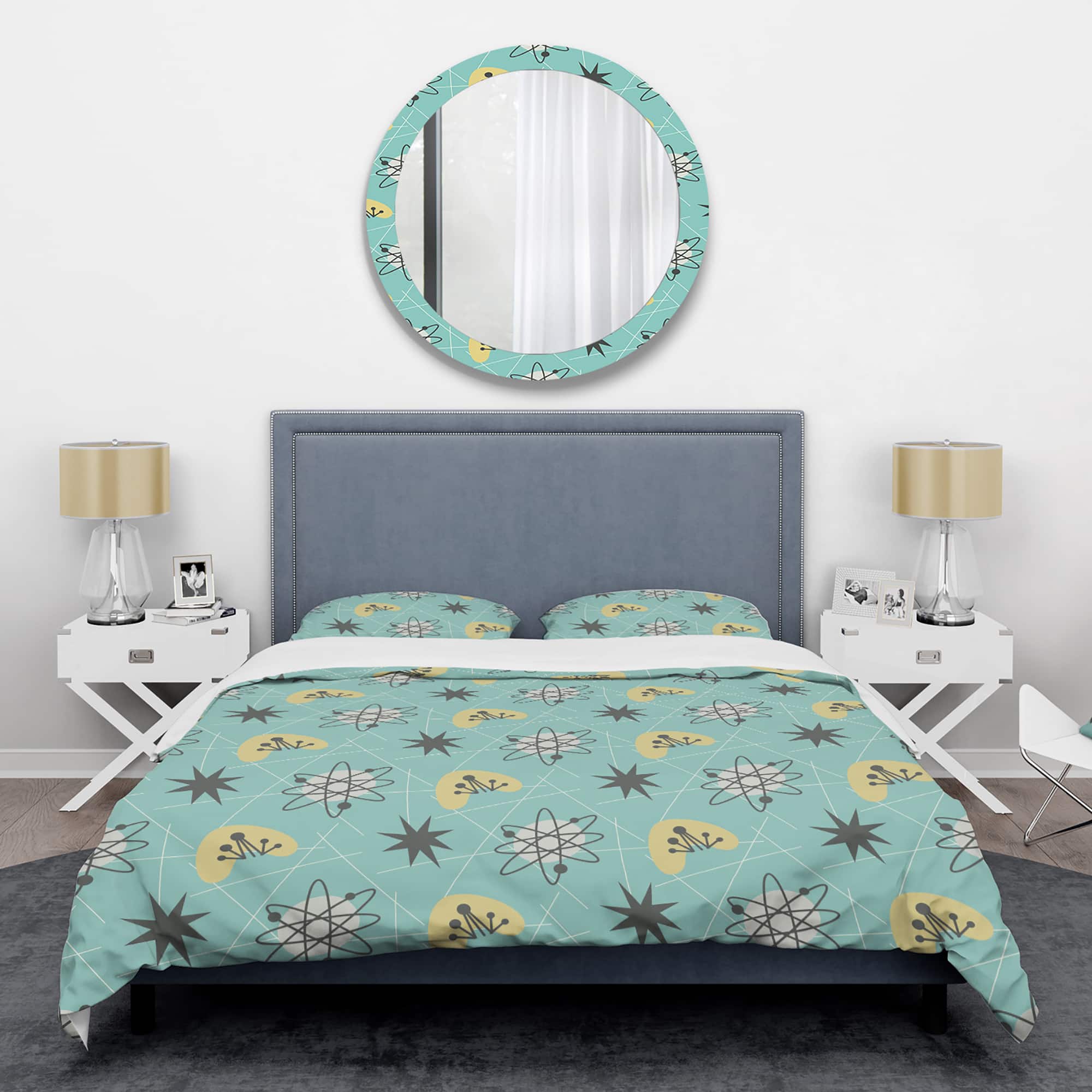 Designart 'Porch & Den Cason 1950 Mid-Century Pattern Duvet Cover Set