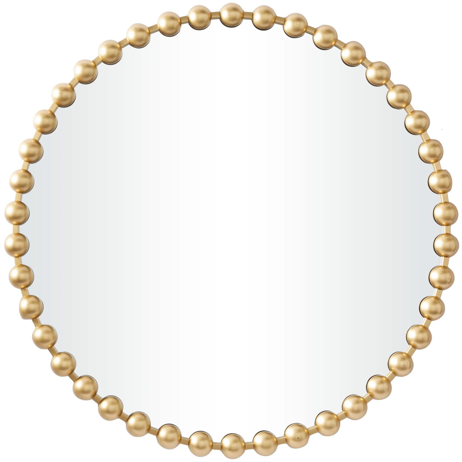 CosmoLiving by Cosmopolitan Gold Metal Orb Framed Wall Mirror 36" x 2" x 36"